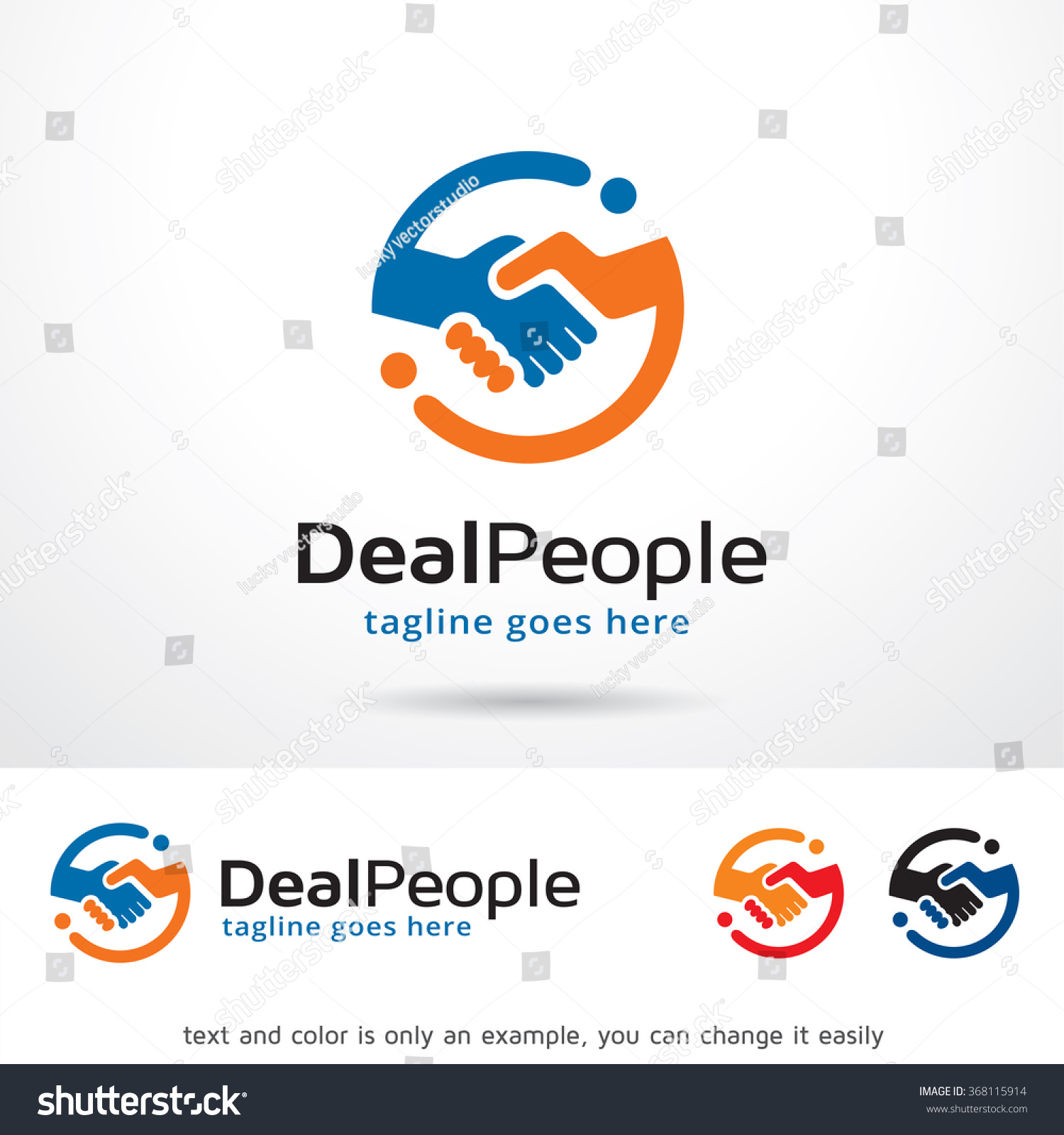Deal People Logo Template Design Vector #368115914