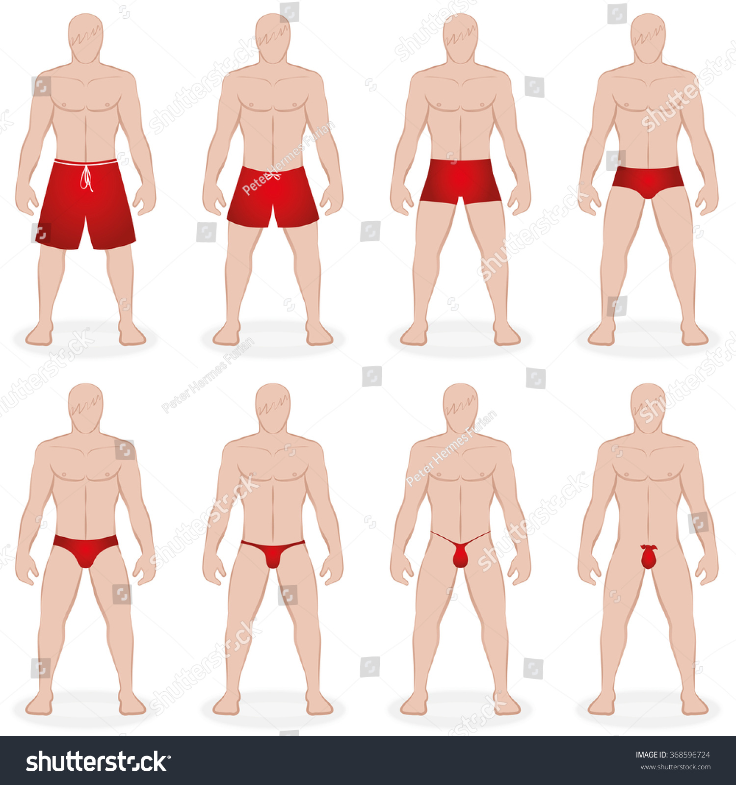 types of male swimsuits