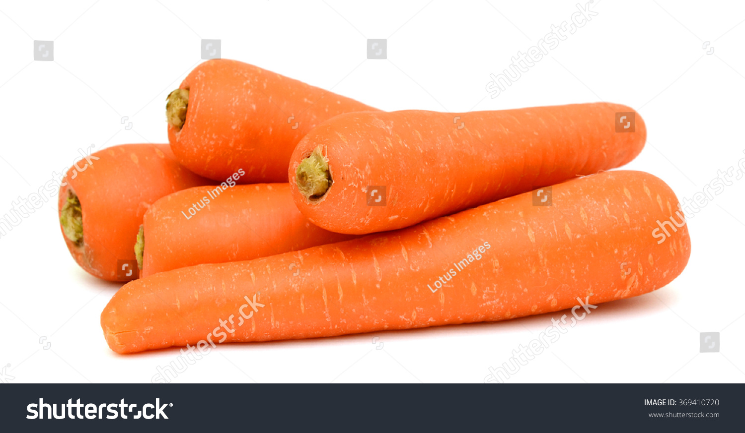 Carrots isolated on white background #369410720