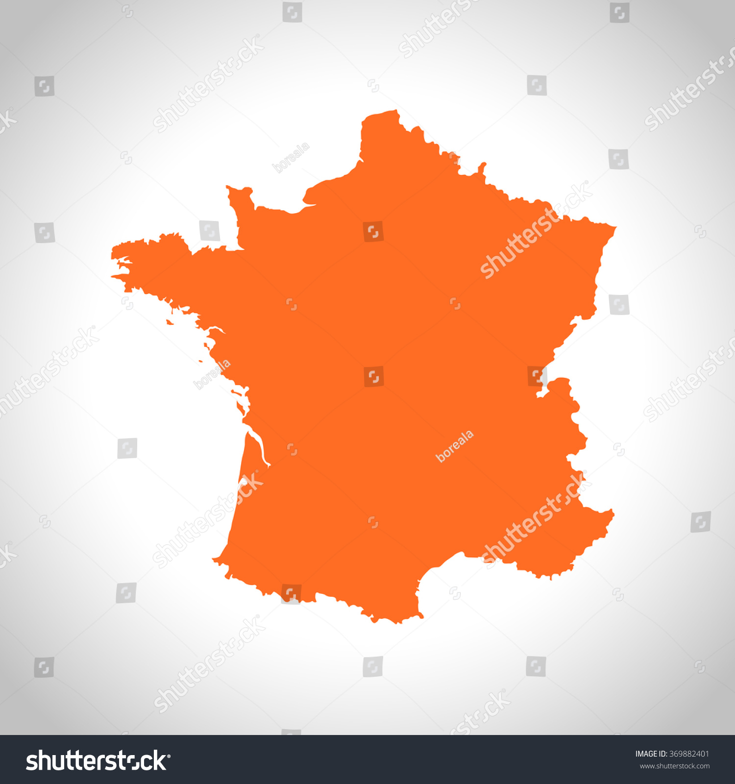 map of France - Royalty Free Stock Vector 369882401 - Avopix.com