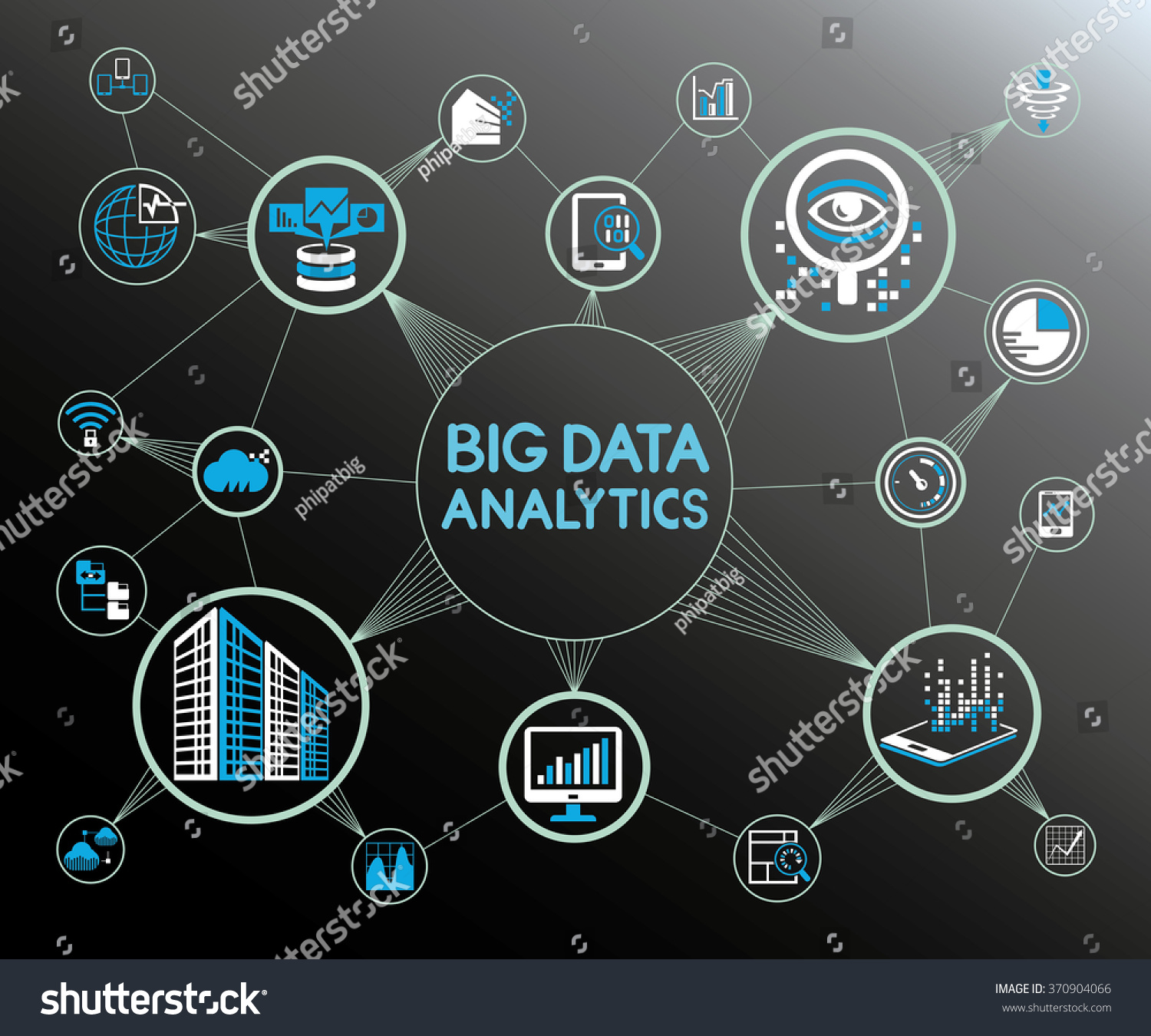 big data analytics concept background, big data - Royalty Free Stock ...