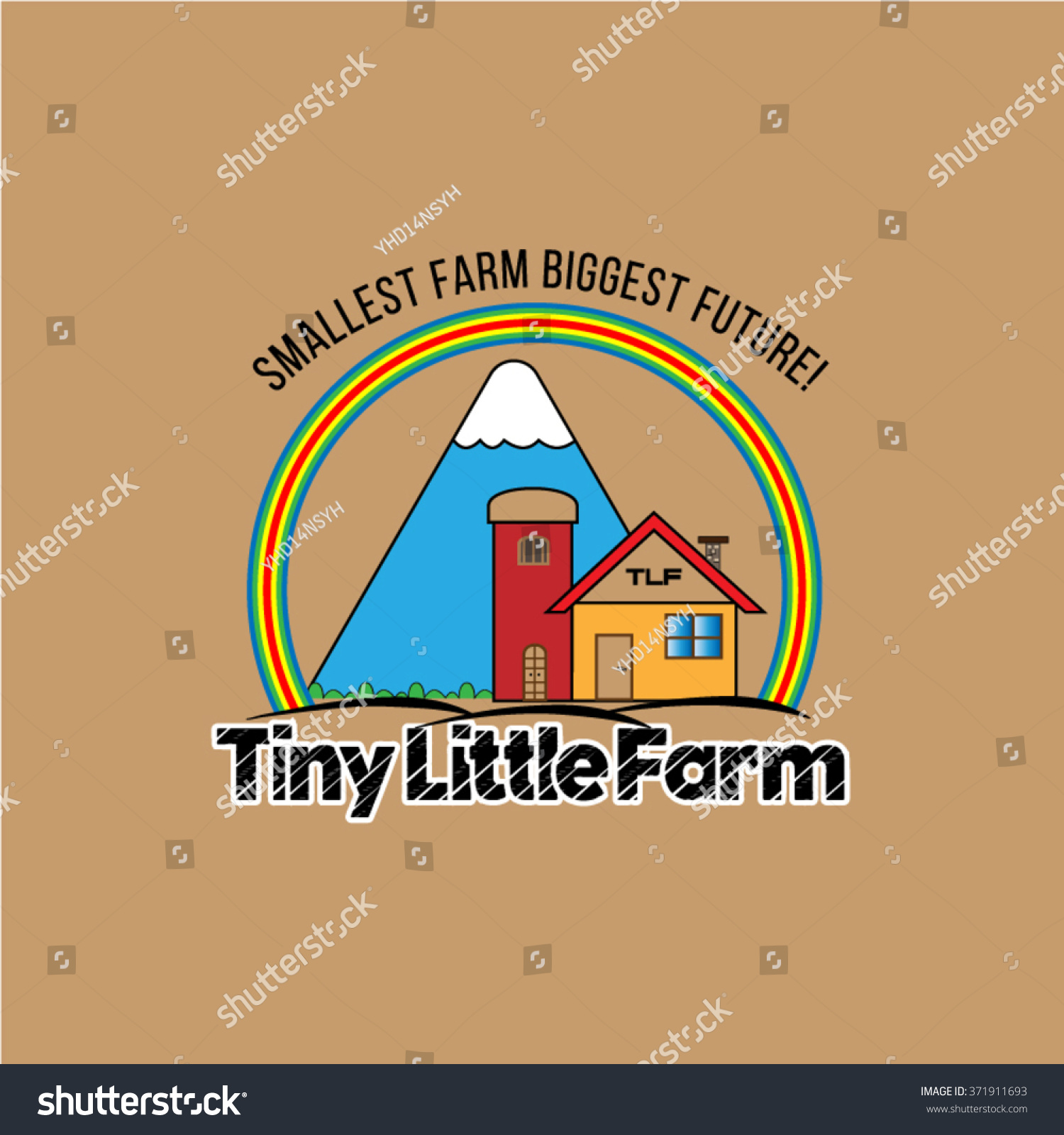 Tiny little farm, farm's icon with brown background #371911693