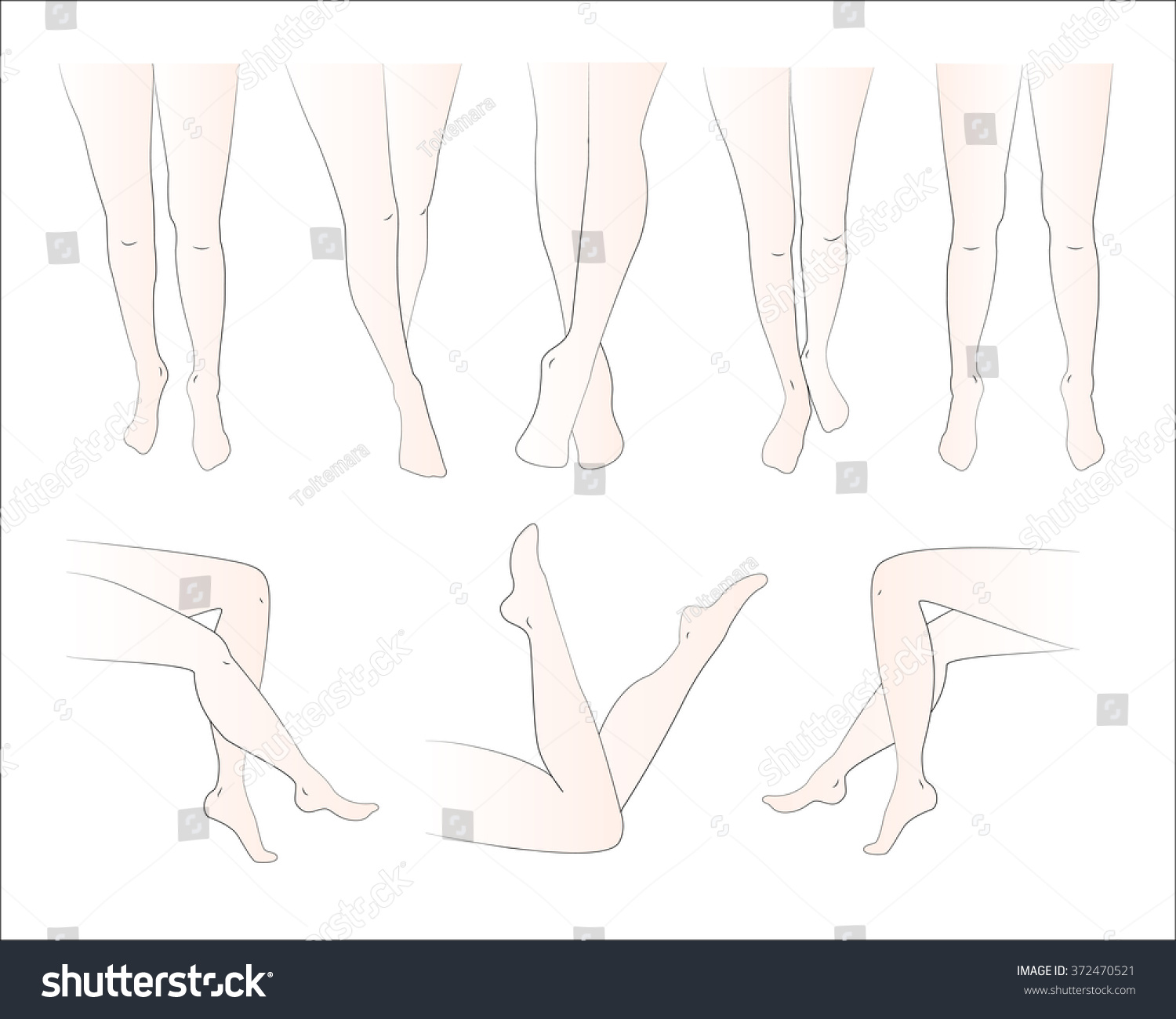 Woman Legs In Different Poses Set Elegant Lying Royalty Free Stock Vector 372470521 Avopix Com Available with seamless streaming across your devices. avopix com