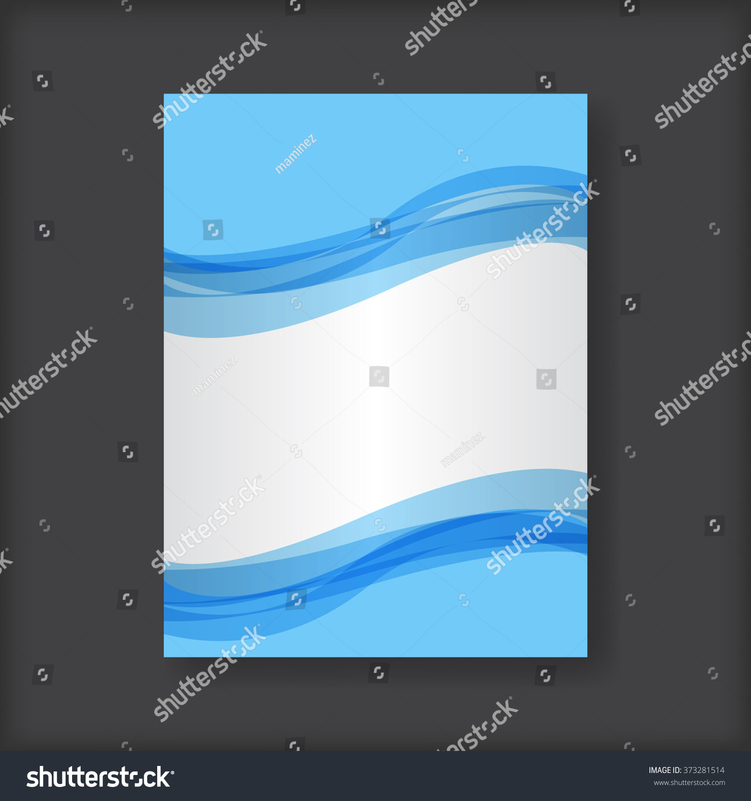 Abstract Brochure Template - Royalty Free Stock Vector 373281514 ...