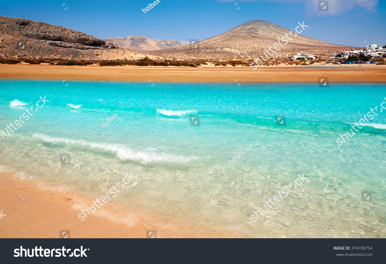 Jandia beach Risco el Paso Fuerteventura at Canary Islands of Spain #374109754