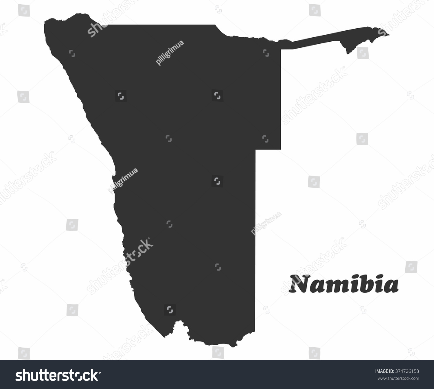 Concept Map Of Namibia, Vector Design - Royalty Free Stock Vector ...