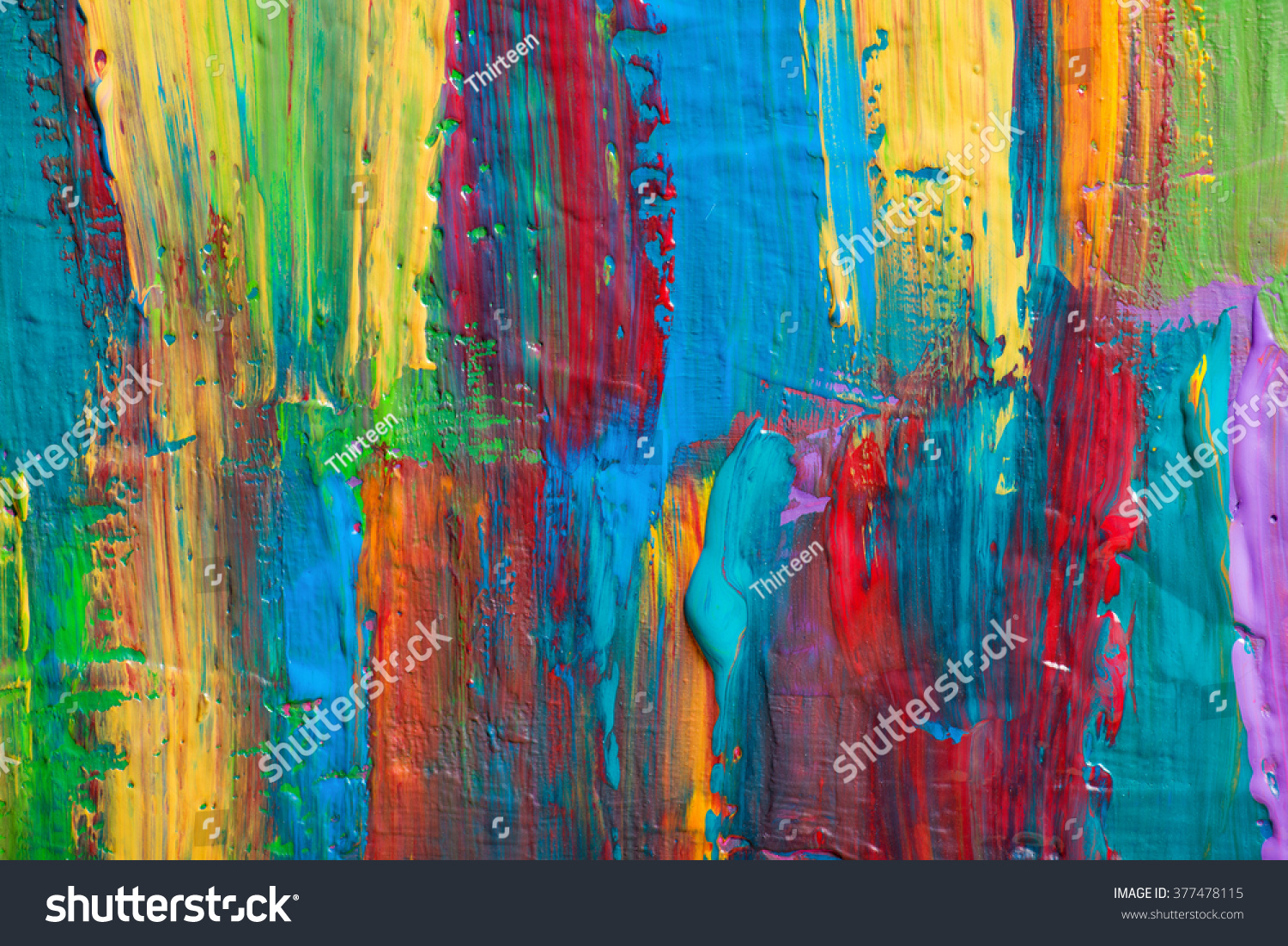 Abstract art background. Hand-painted background. SELF MADE. #377478115