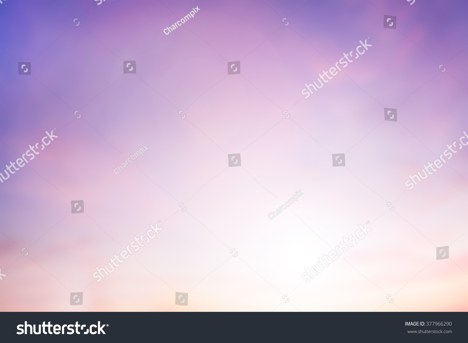 The blur pastels gradient sunset background on soft nature sunrise peaceful morning beach outdoor. heavenly mind view at a resort deck touching sunshine, sky summer clouds. #377966290