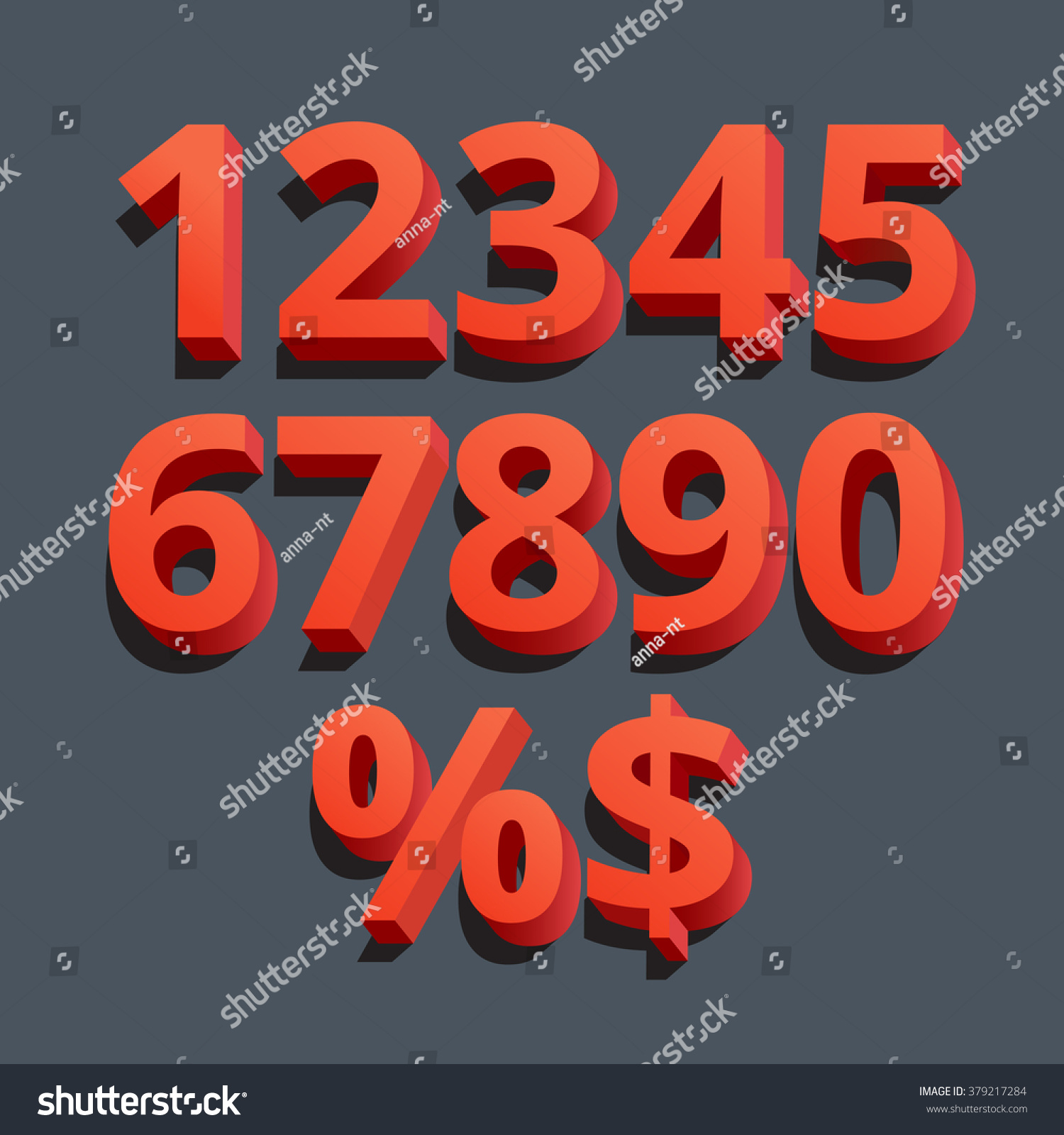 set-of-vector-numbers-from-1-to-0-eps-10-royalty-free-stock-vector