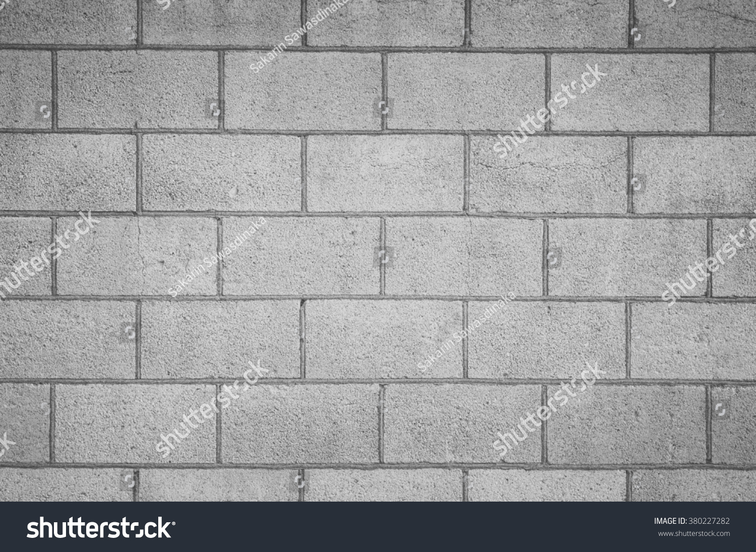 Concrete block wall seamless background and texture #380227282