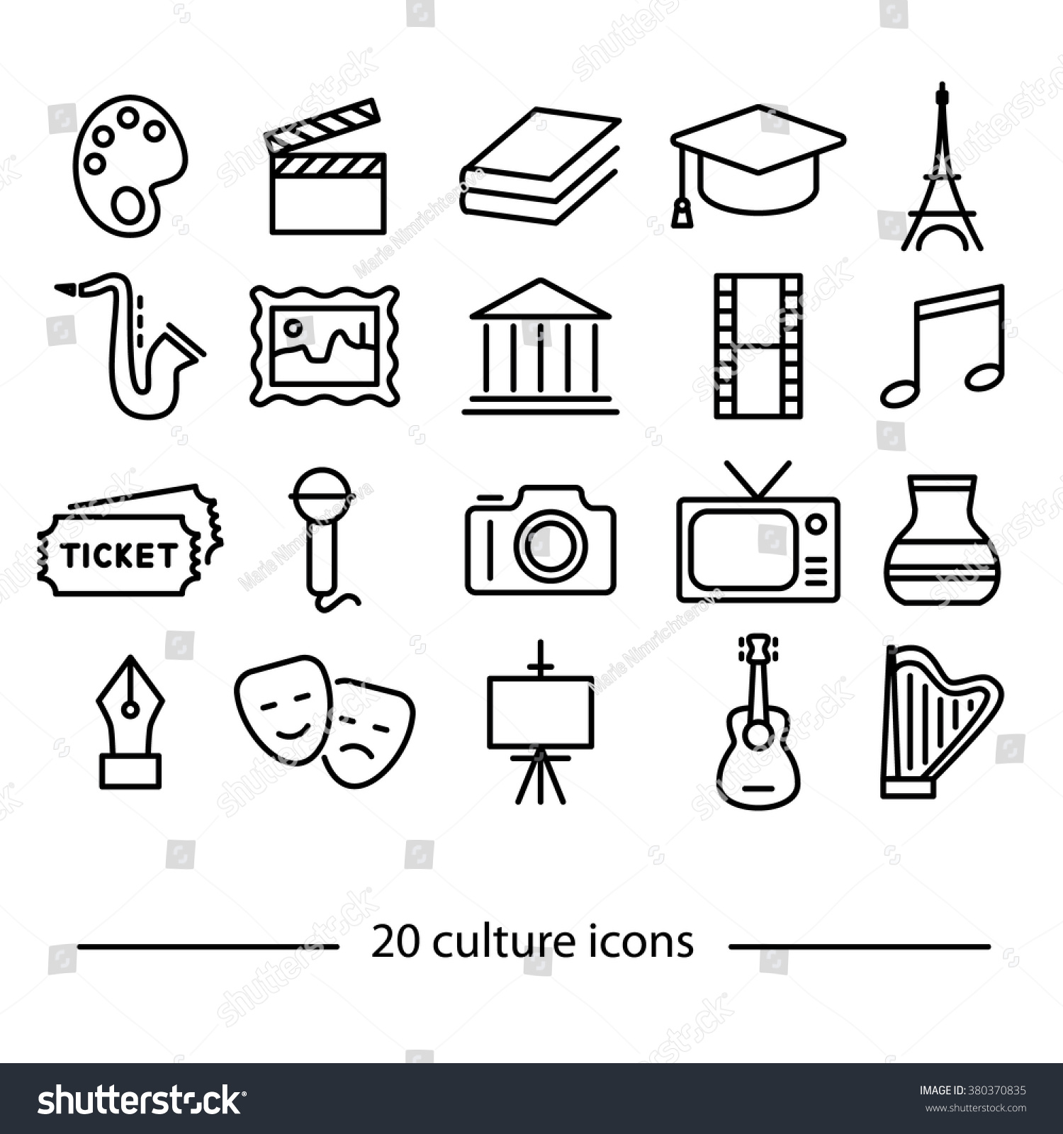 culture icons collections #380370835
