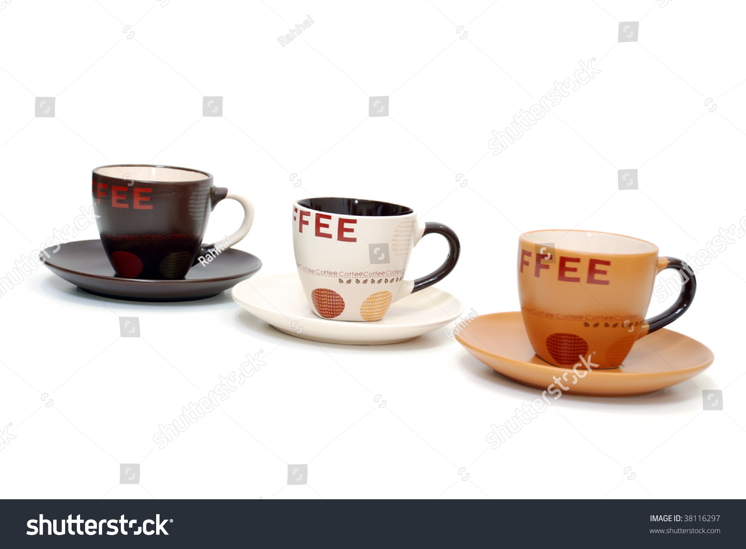 Coffee Cups isolated on white background #38116297