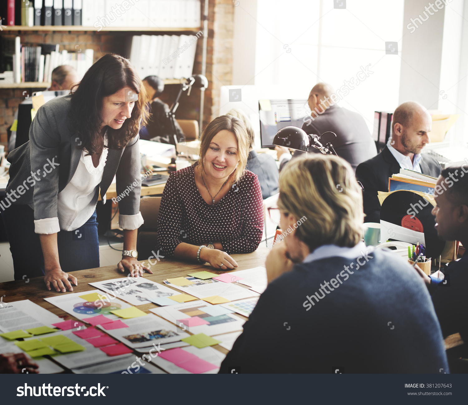 Business People Meeting Conference Discussion Working Concept #381207643