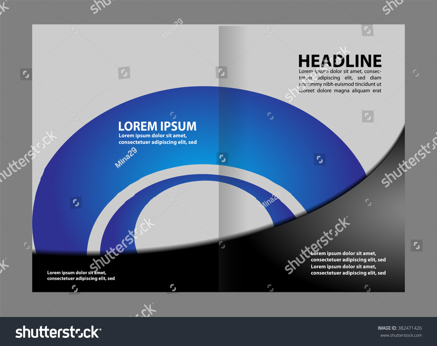 Brochure Template - Royalty Free Stock Vector 382471426 - Avopix.com