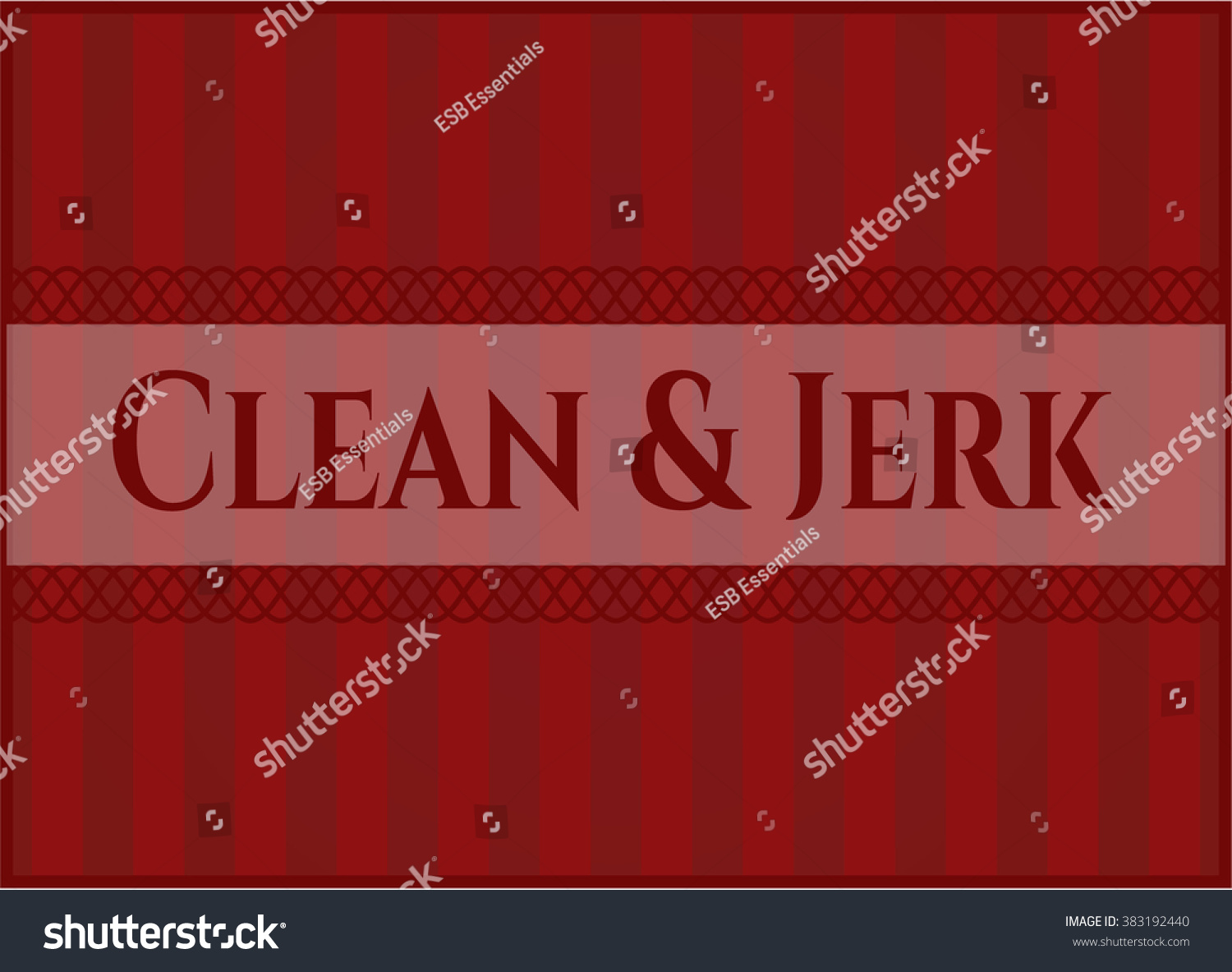 Clean & Jerk colorful poster #383192440