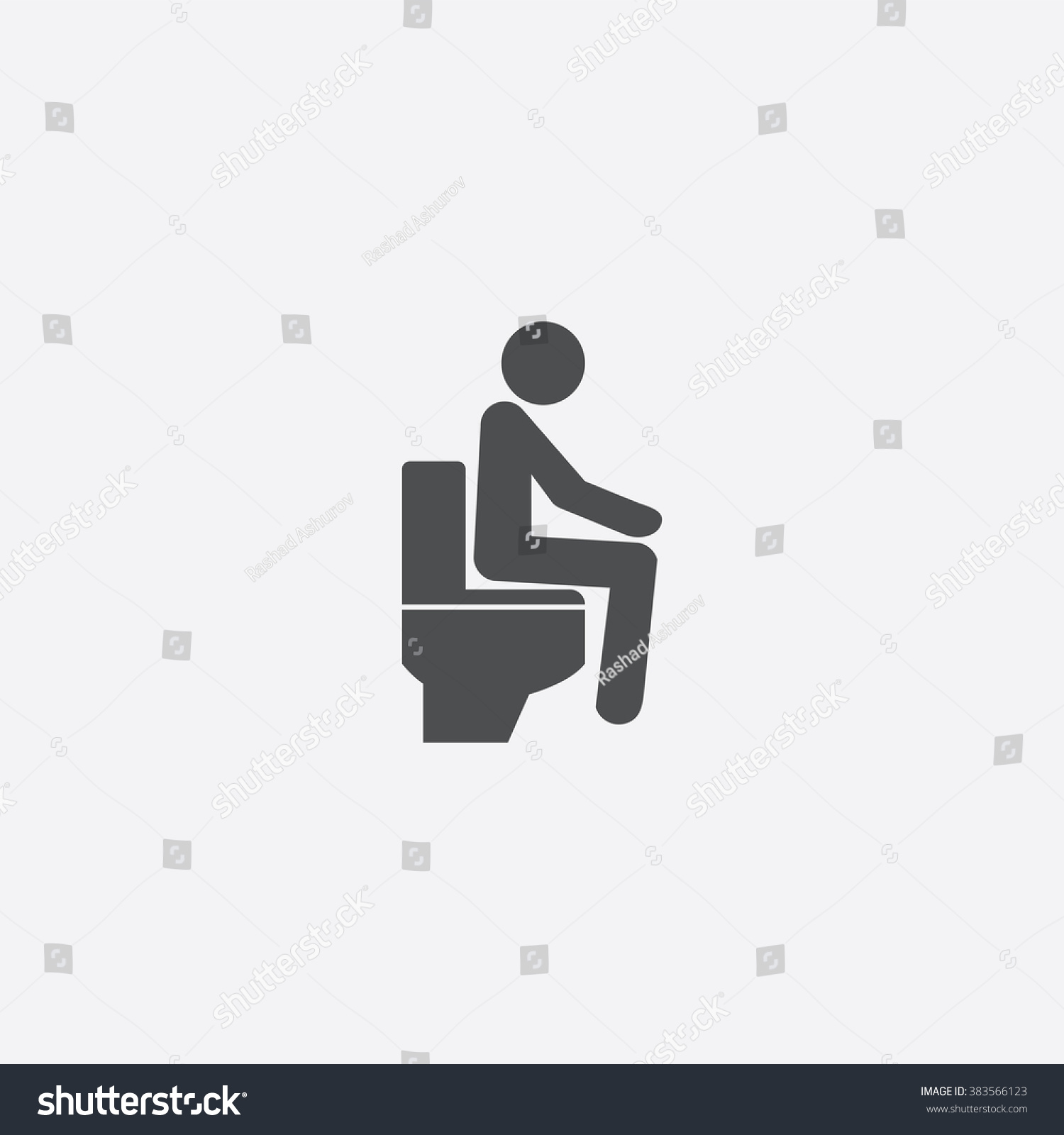 Vector wc man Icon - Royalty Free Stock Vector 383566123 - Avopix.com