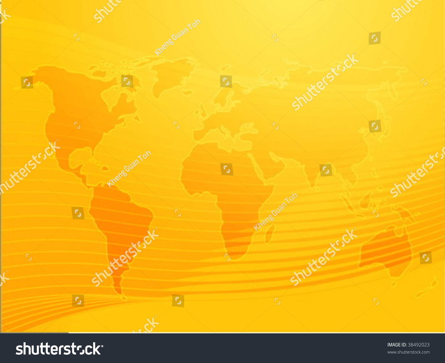 Map Of The World Illustration With Wavy Royalty Free Stock Vector Avopix Com