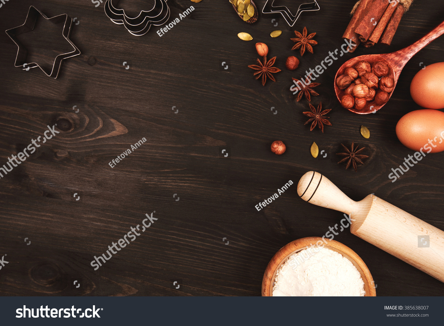 Ingredients and kitchen utensils for cooking #385638007