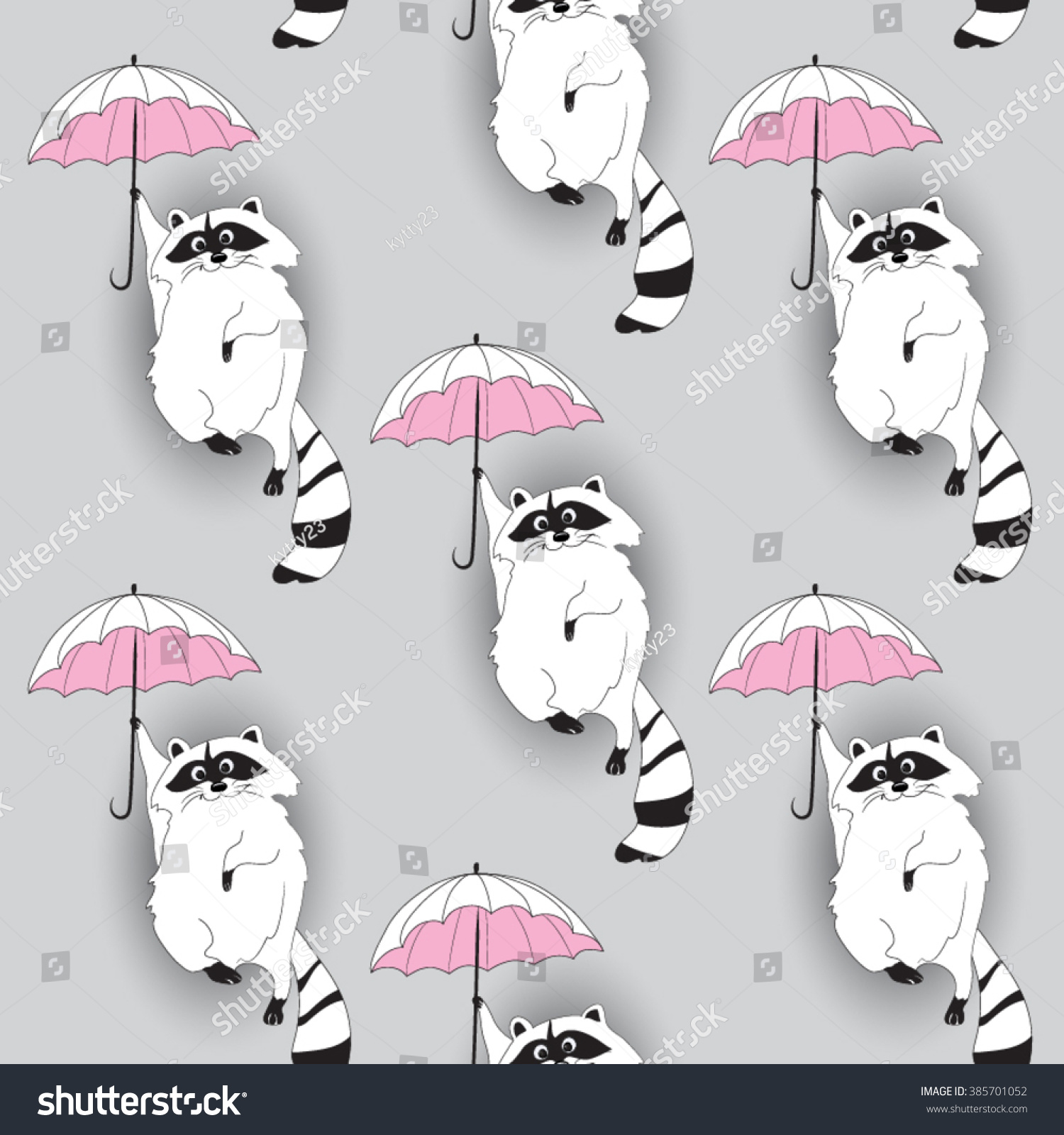 raccoons pattern - Royalty Free Stock Vector 385701052 - Avopix.com