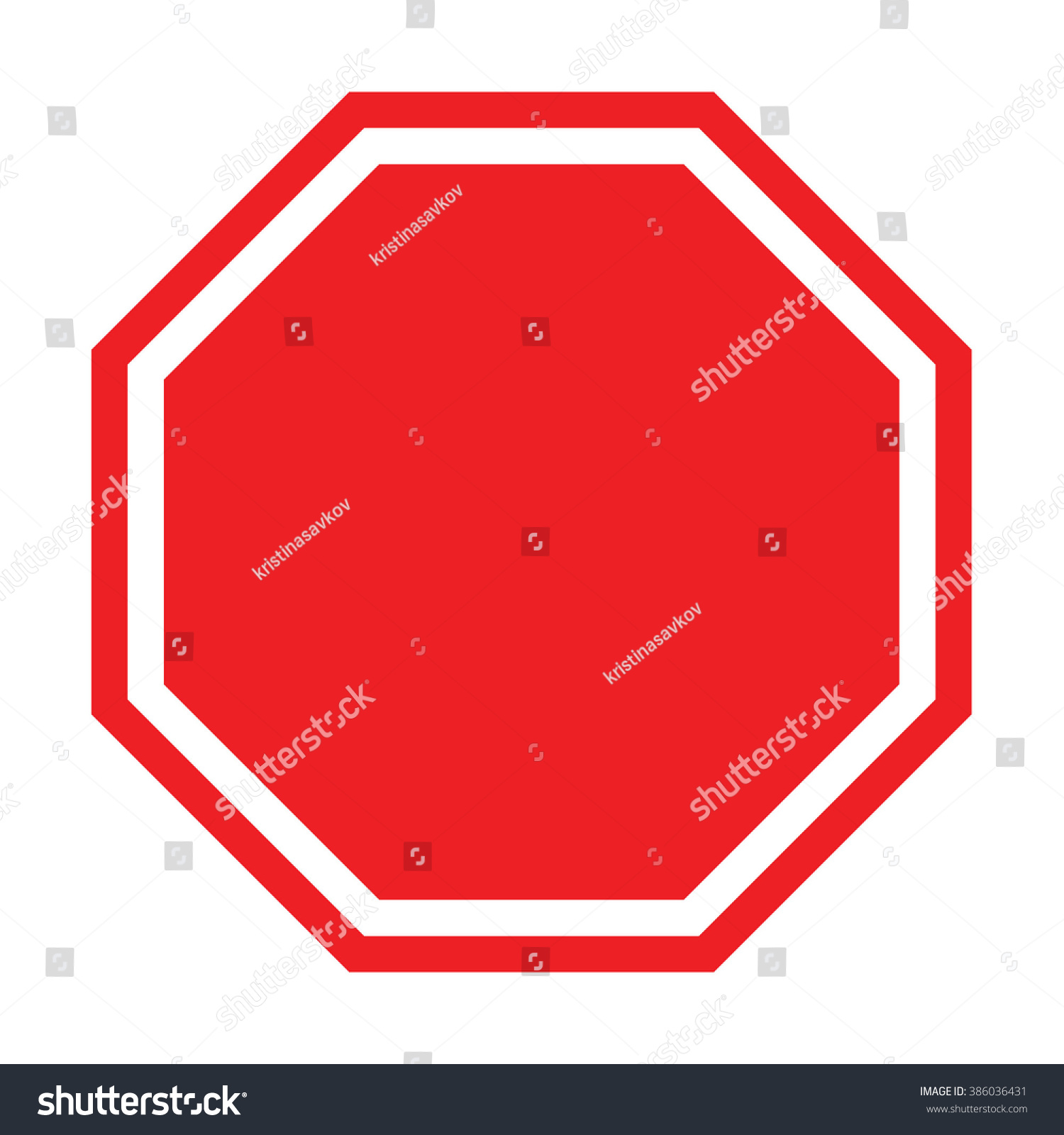 Stop Vector Sign  #386036431