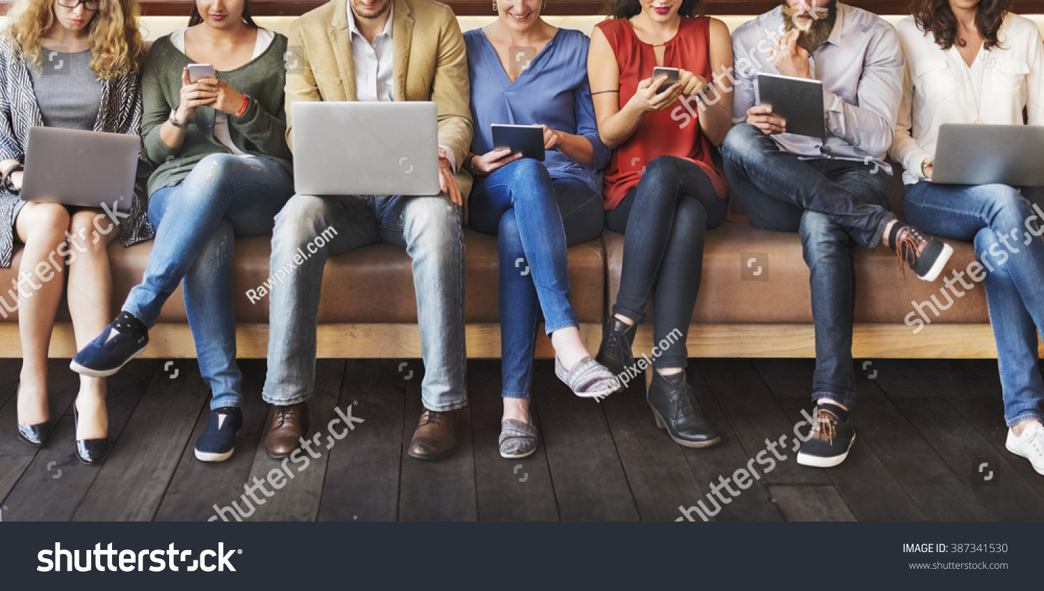 Diversity People Connection Digital Devices Browsing Concept