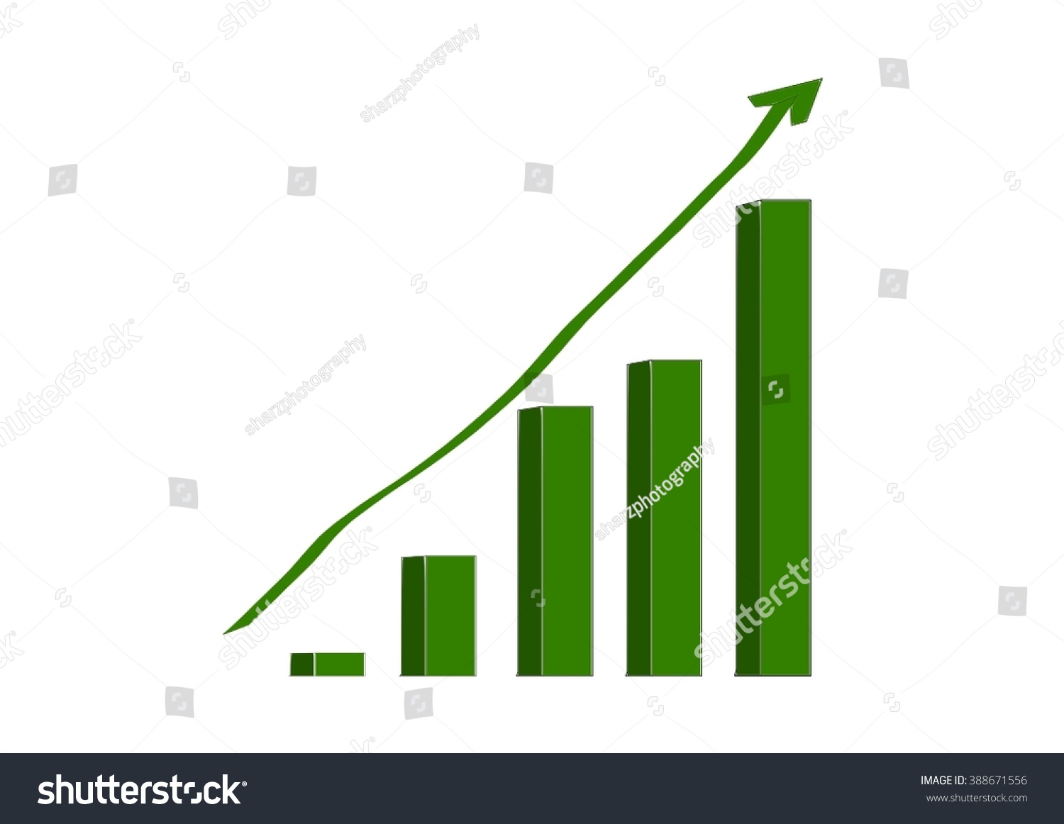 Rising Bar Graph Vector - Royalty Free Stock Vector 388671556 - Avopix.com