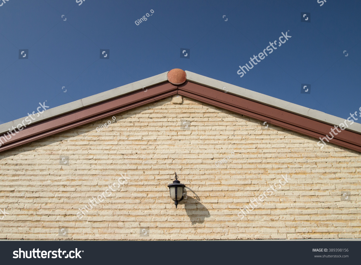 Detail of house exterior wall #389398156