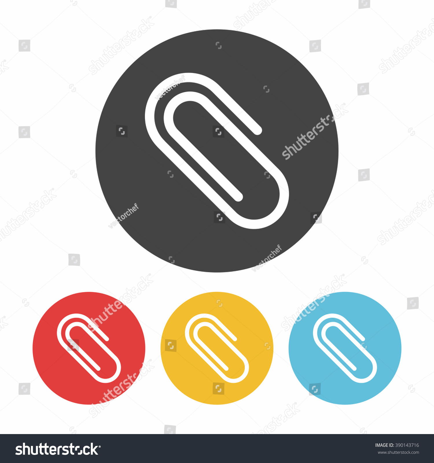 Binder Clip icon - Royalty Free Stock Vector 390143716 - Avopix.com