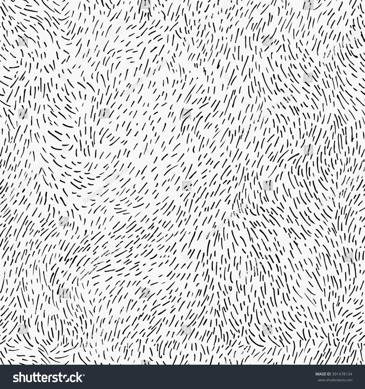 Handmade seamless texture - dashed line drawn by pen. Perfect as background for greeting cards, business cards, covers, and more. Vector Illustration. #391478134