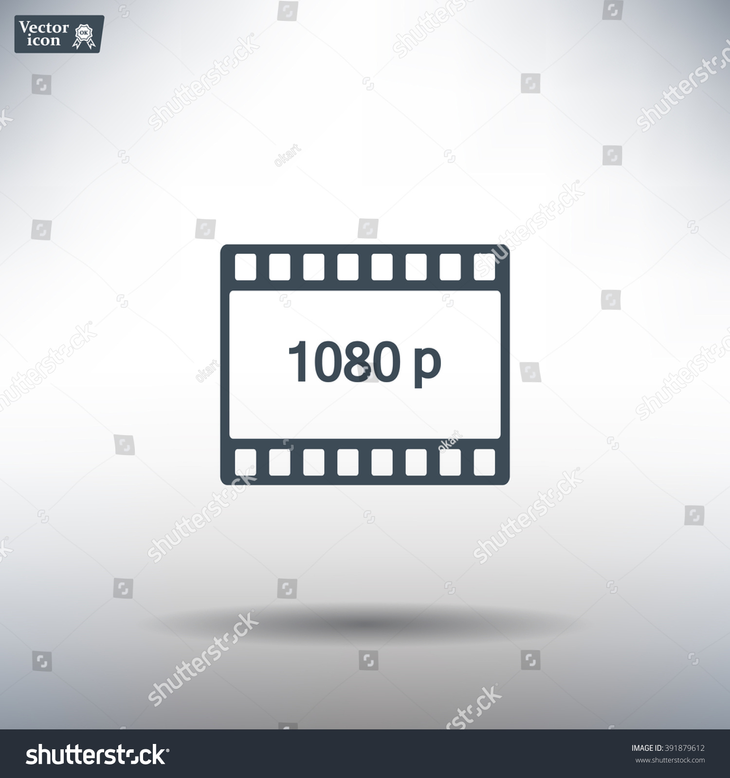 1080p Full HD sign - Royalty Free Stock Vector 391879612 - Avopix.com