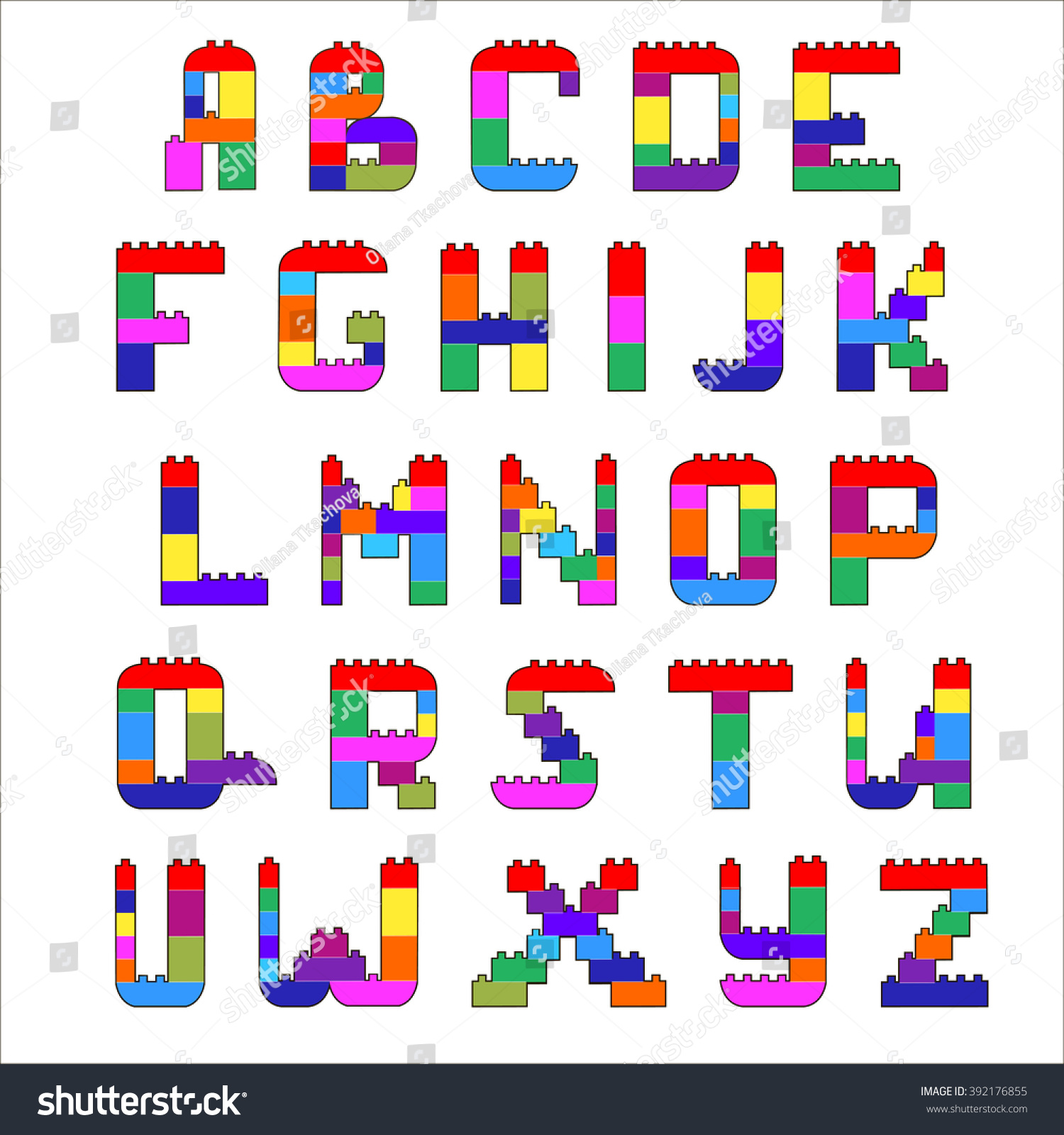 alphabet lego blocks