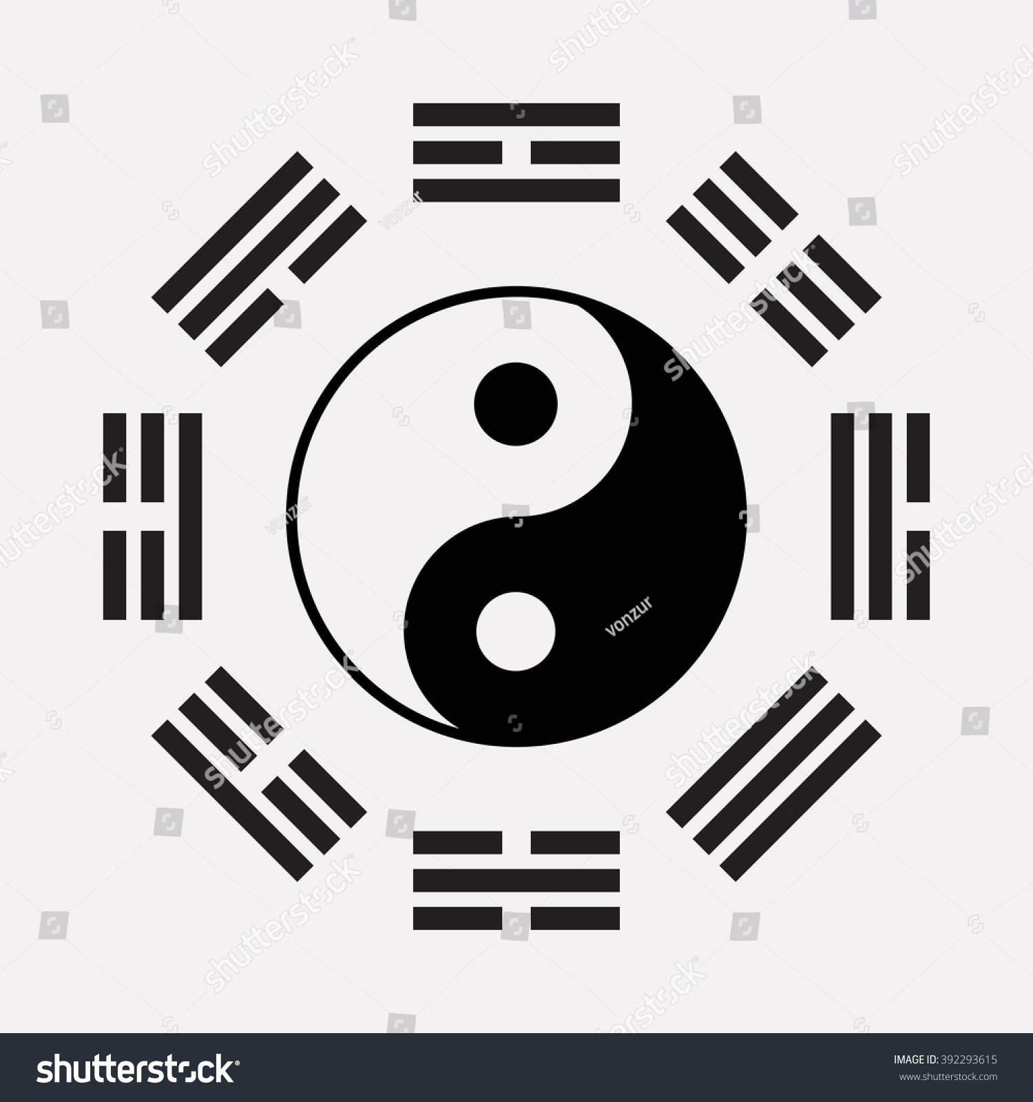 Ying yang symbol of harmony and balance. Ancient - Royalty Free Stock ...