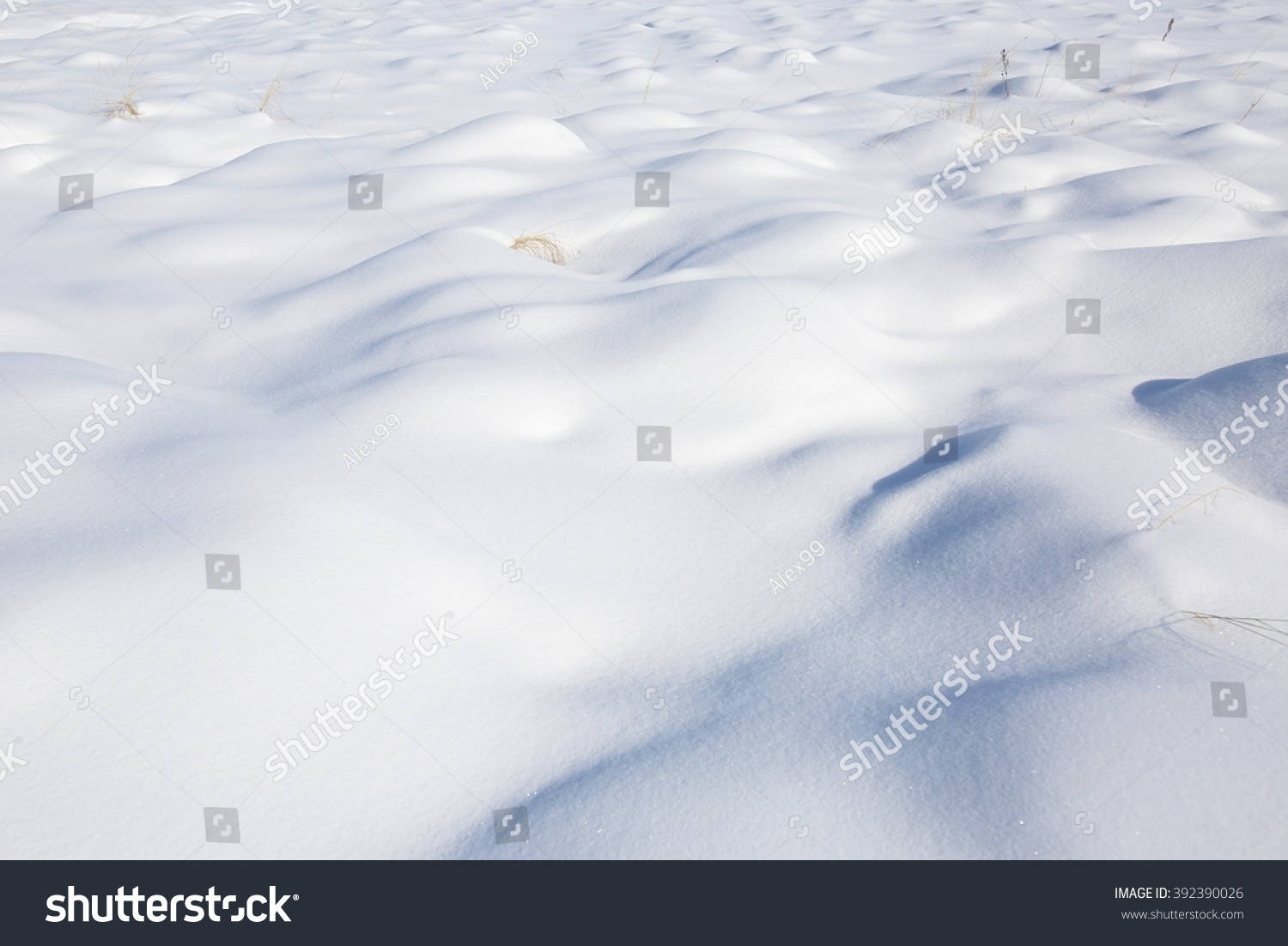 Snow on the frozen lake. 2
 #392390026