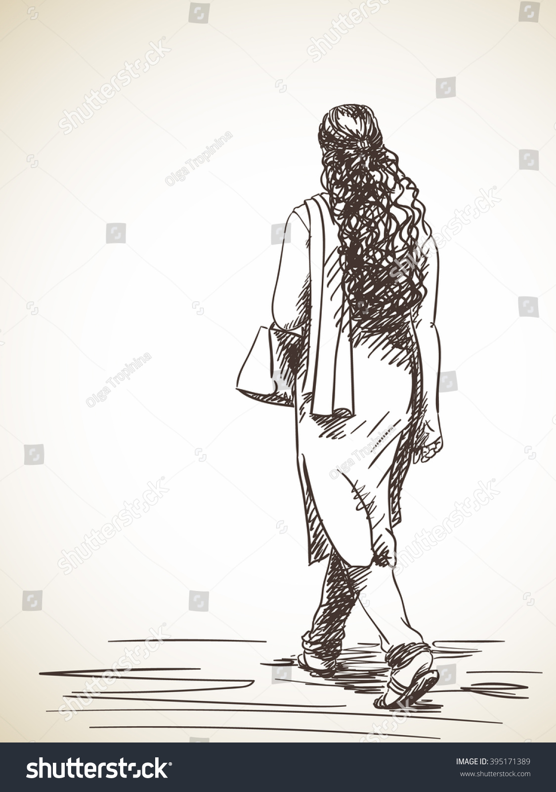 salwar suit drawing