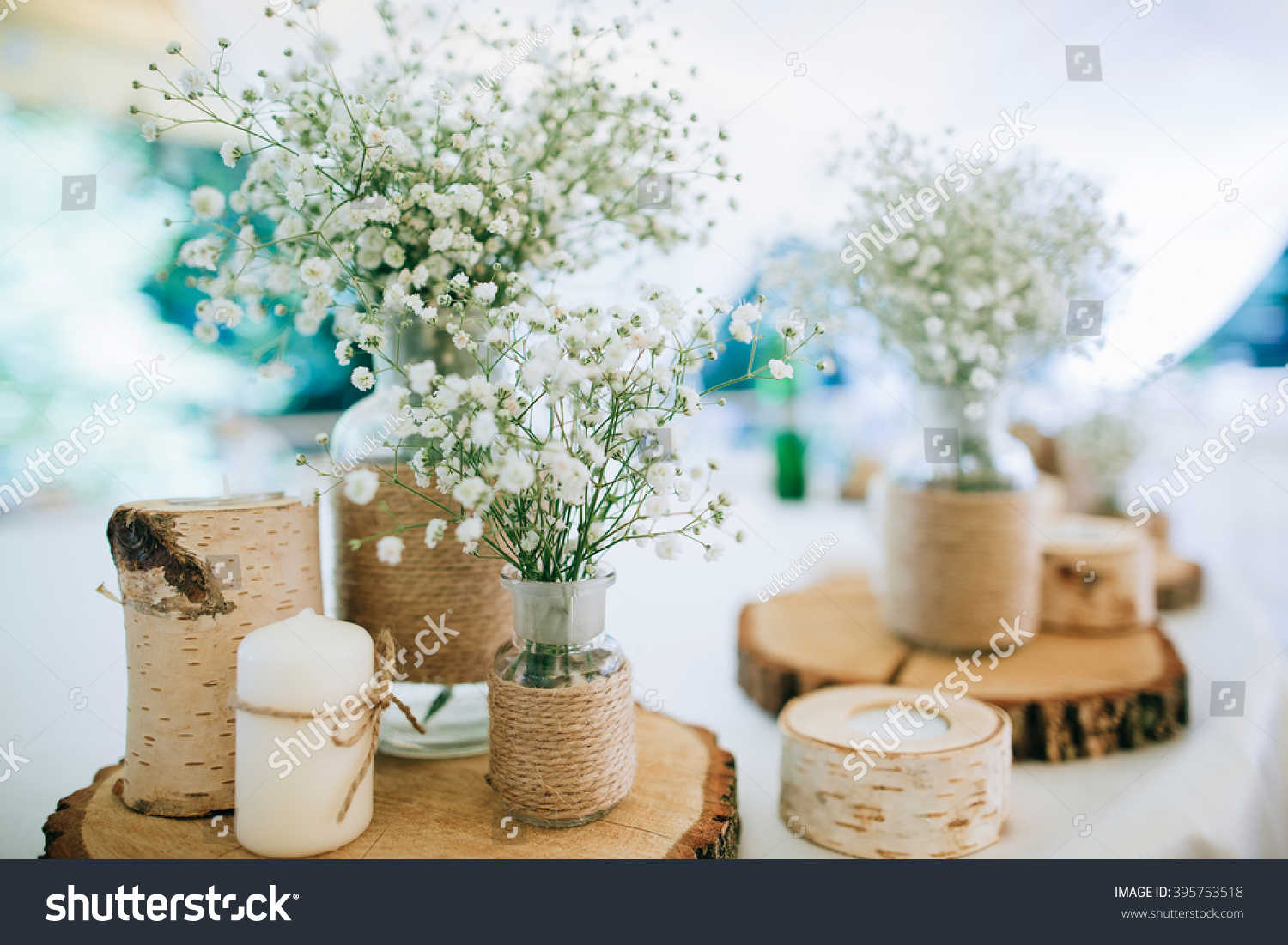 Hand Made  Wedding Decoration, flowers, wood #395753518