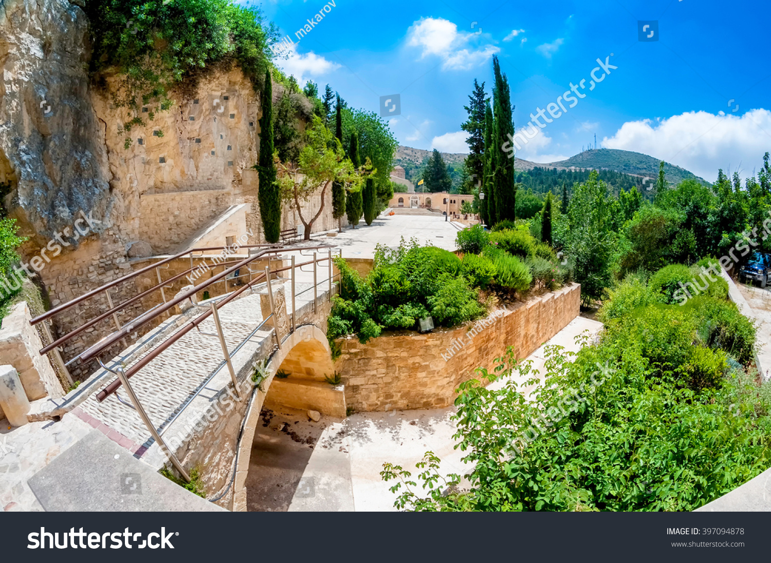 Agios (Ayios) Neophytos Monastery. Paphos District. Cyprus. #397094878