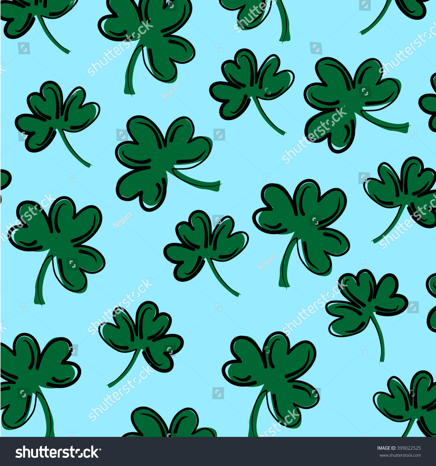 clover pattern - Royalty Free Stock Vector 399022525 - Avopix.com