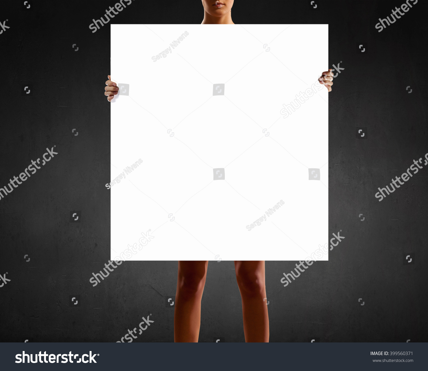 Woman with banner #399560371
