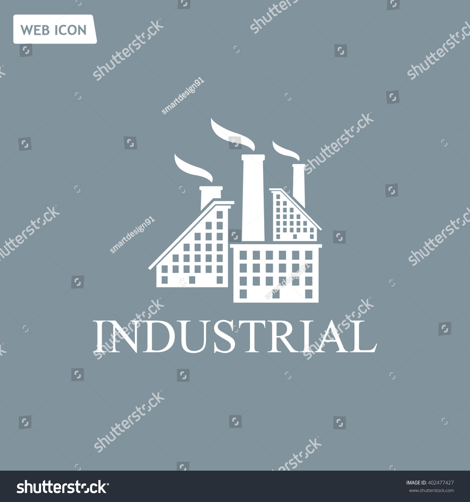 Industrial building factory Signs and Symbols - Royalty Free Stock ...