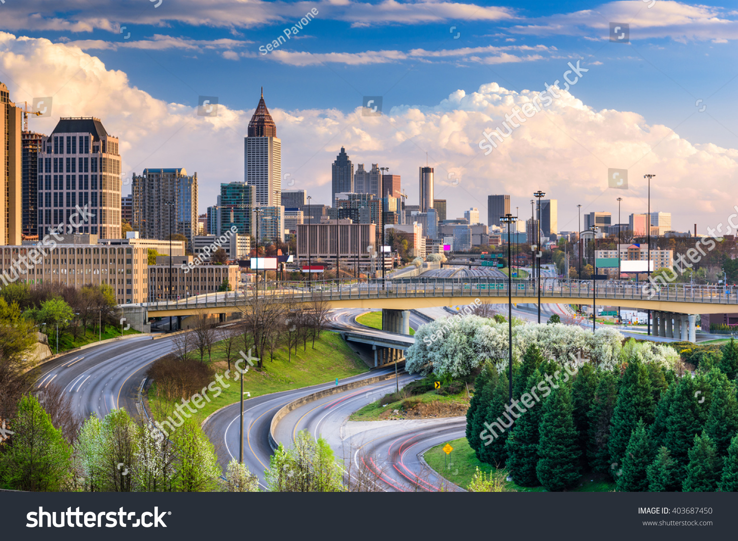 Atlanta, Georgia, USA downtown skyline. #403687450