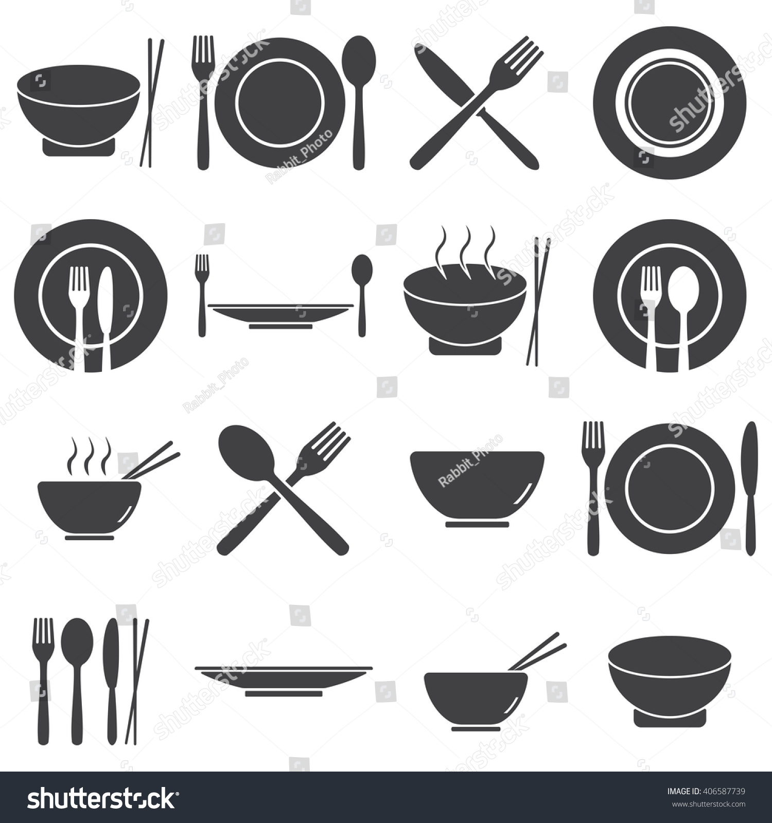 Set of Food and Restaurant icons #406587739