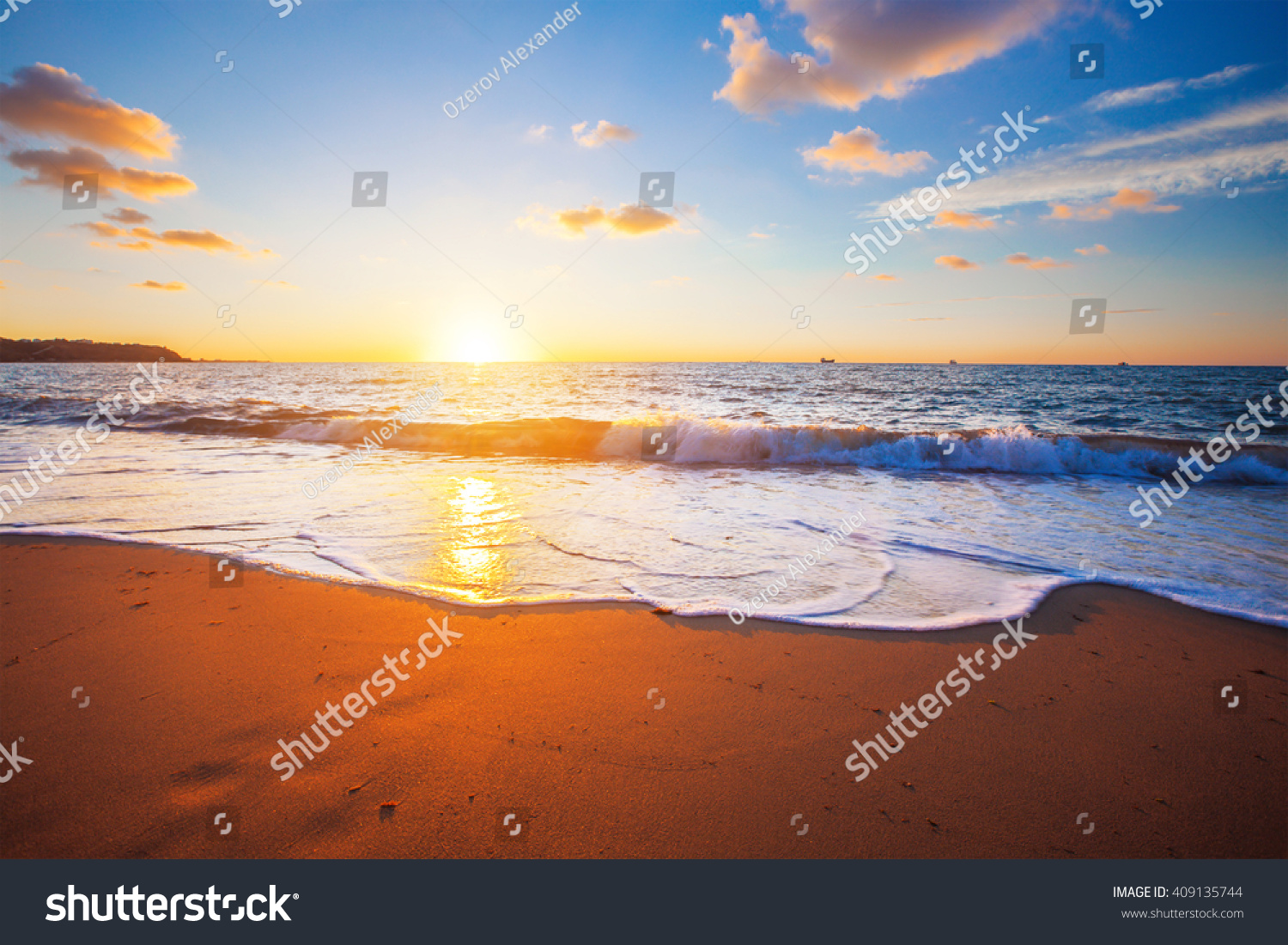 sunset and sea #409135744