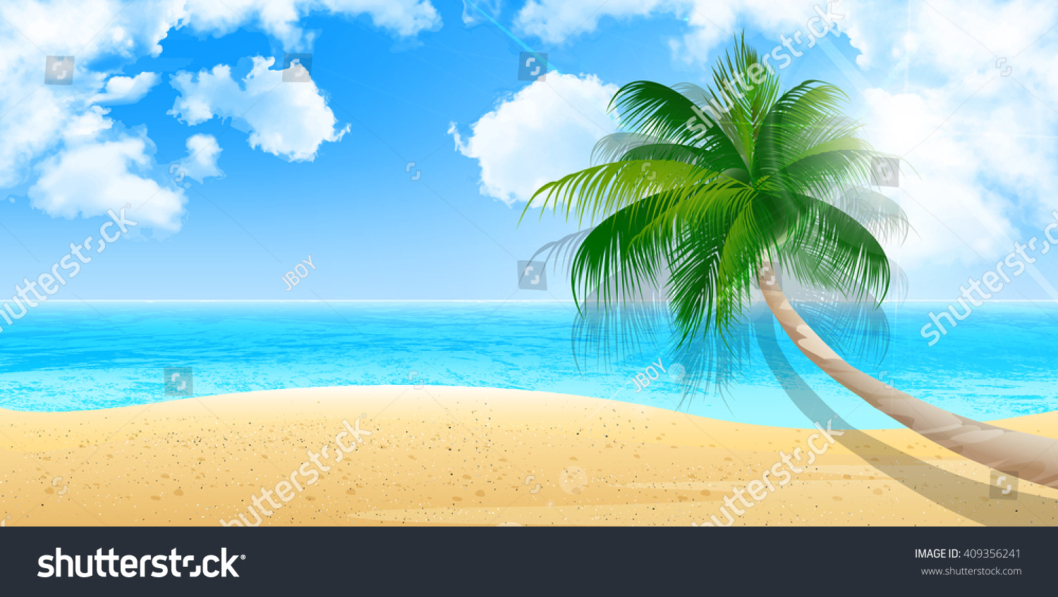 Sea summer landscape background #409356241