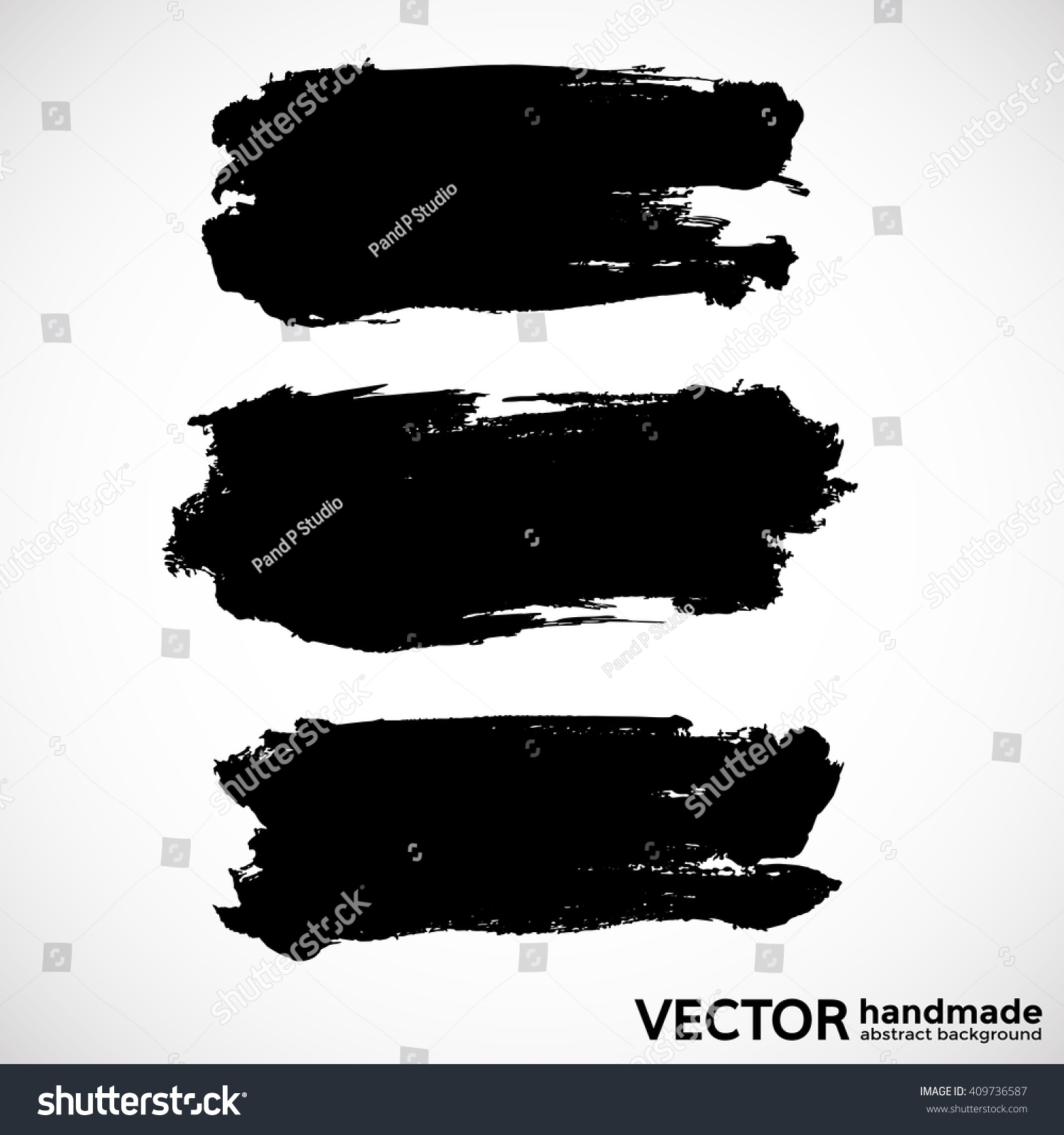 Abstract Black Paint Stains Overlay Texture Royalty Free Stock