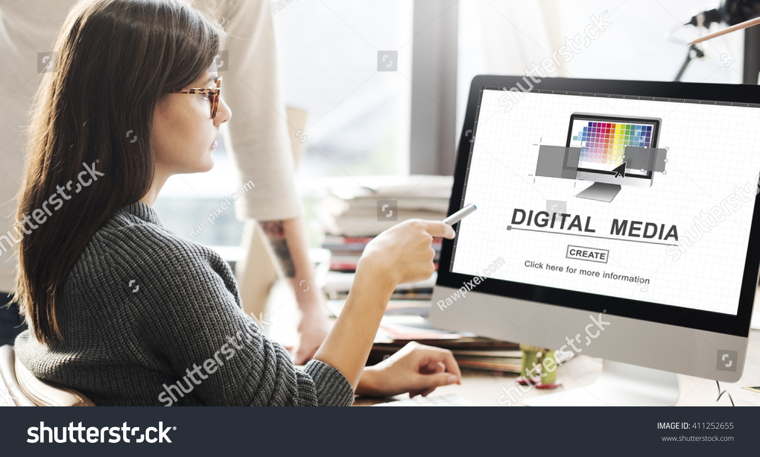 Digital Marketing Media Web Design Ideas Concept #411252655