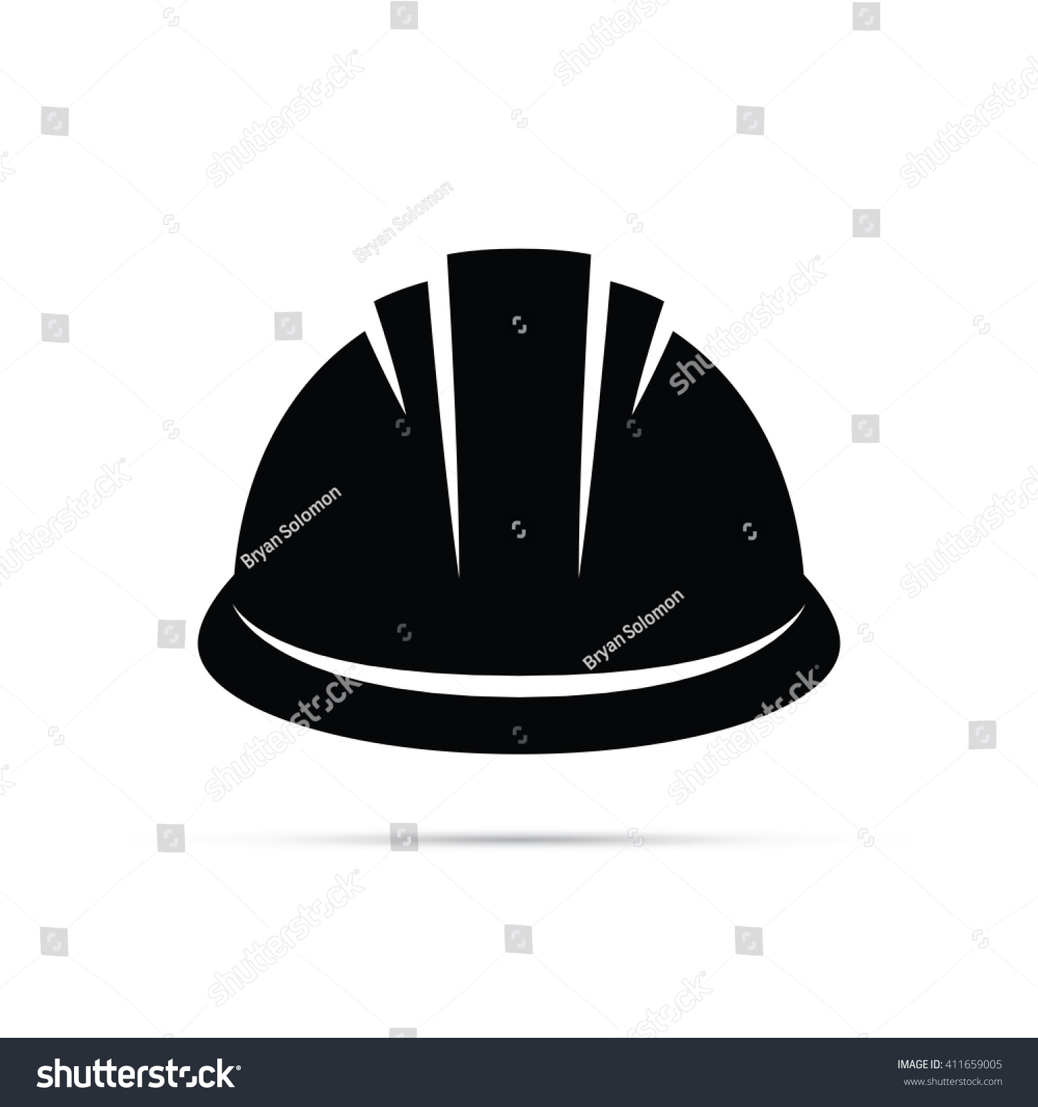 Construction Hard Hat Icon #411659005