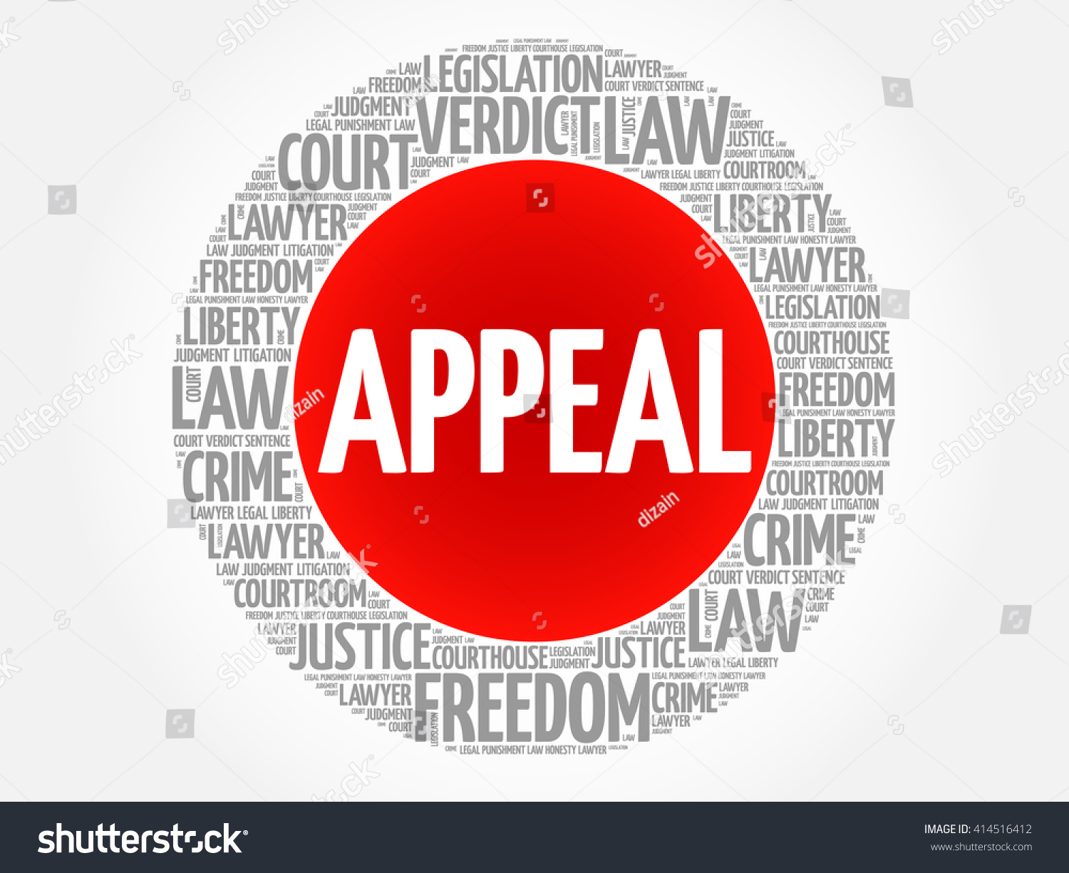 Appeal Word Cloud Concept Royalty Free Stock Vector 414516412
