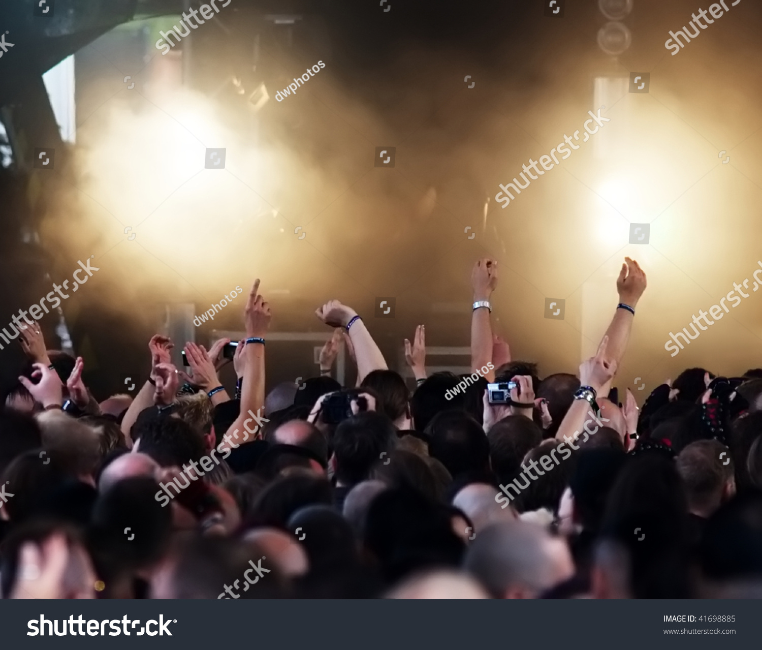 cheering crowd at concert #41698885