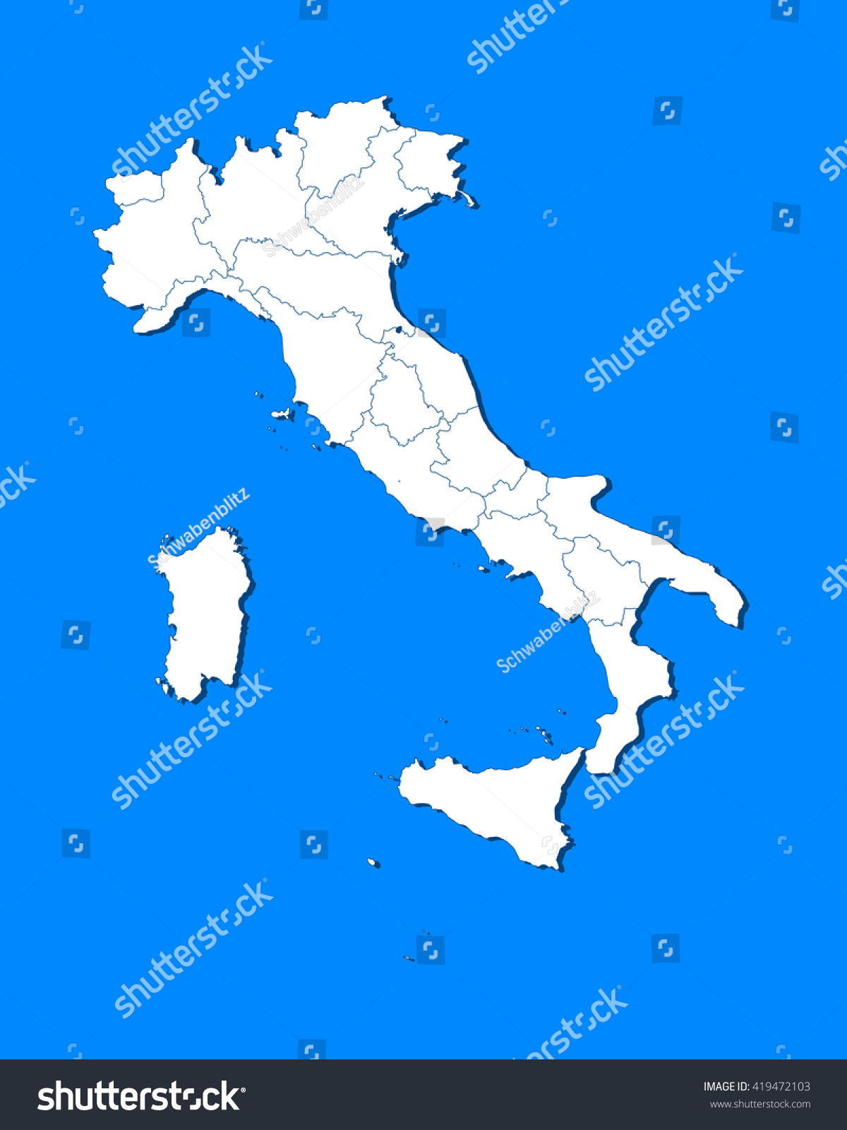 Map - Italy #419472103