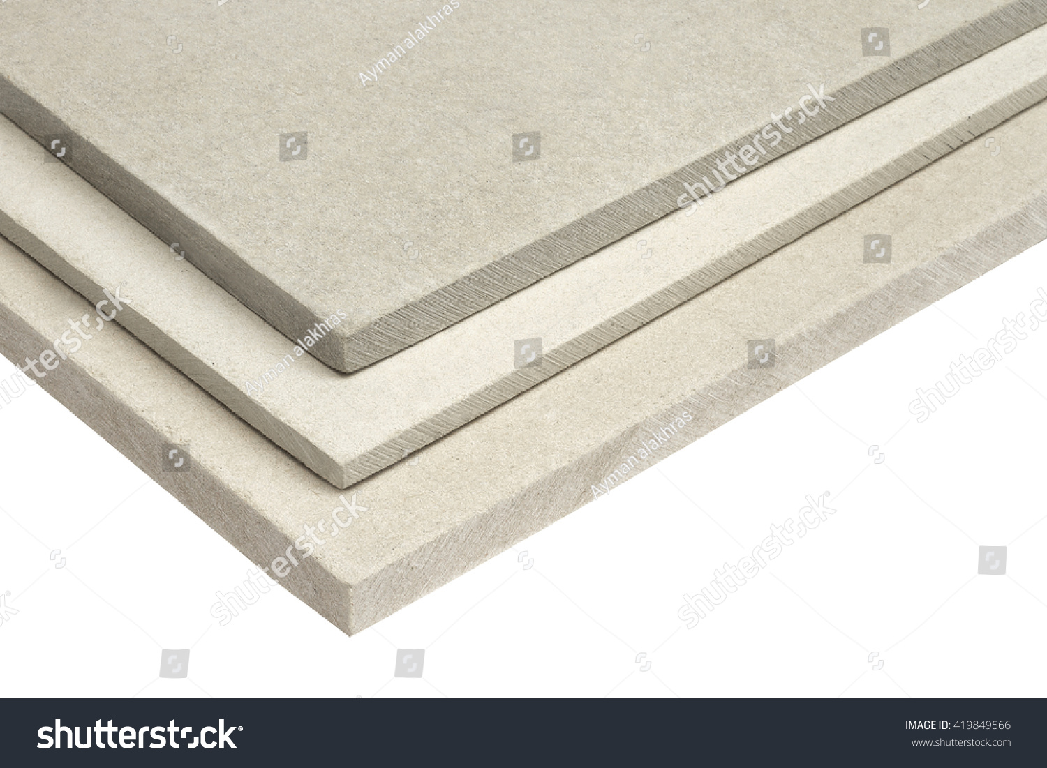 gypsum board corner - texture- construction material - gypsum ceiling tiles #419849566